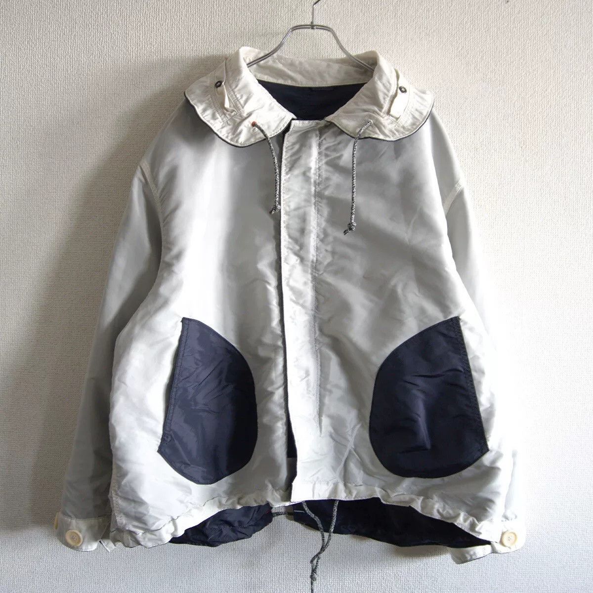 45rpm Blue Reversible Nylon Jacket Size US M / EU 48-50 / 2 - 3 Thumbnail