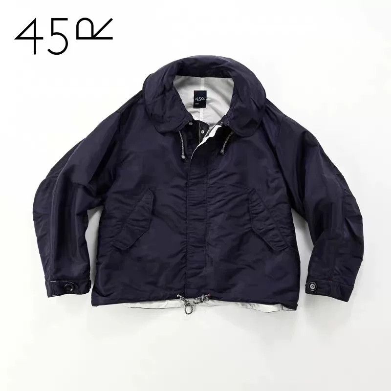 45rpm Blue Reversible Nylon Jacket Size US M / EU 48-50 / 2 - 9 Thumbnail