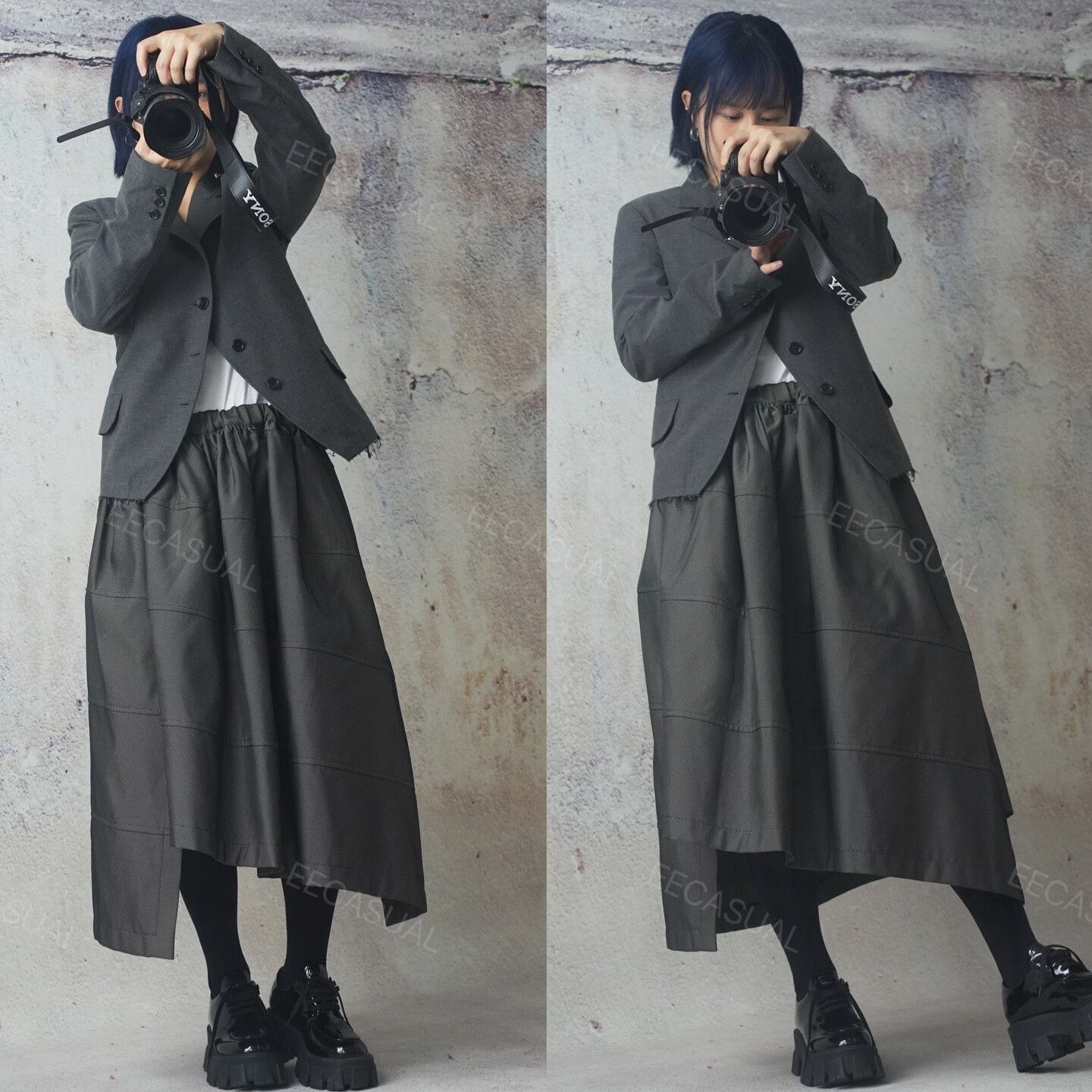 Comme des Garcons CDG Rei Kawakubo Gray Fringe Blazer Size XS / US 0-2 / IT 36-38 - 2 Thumbnail