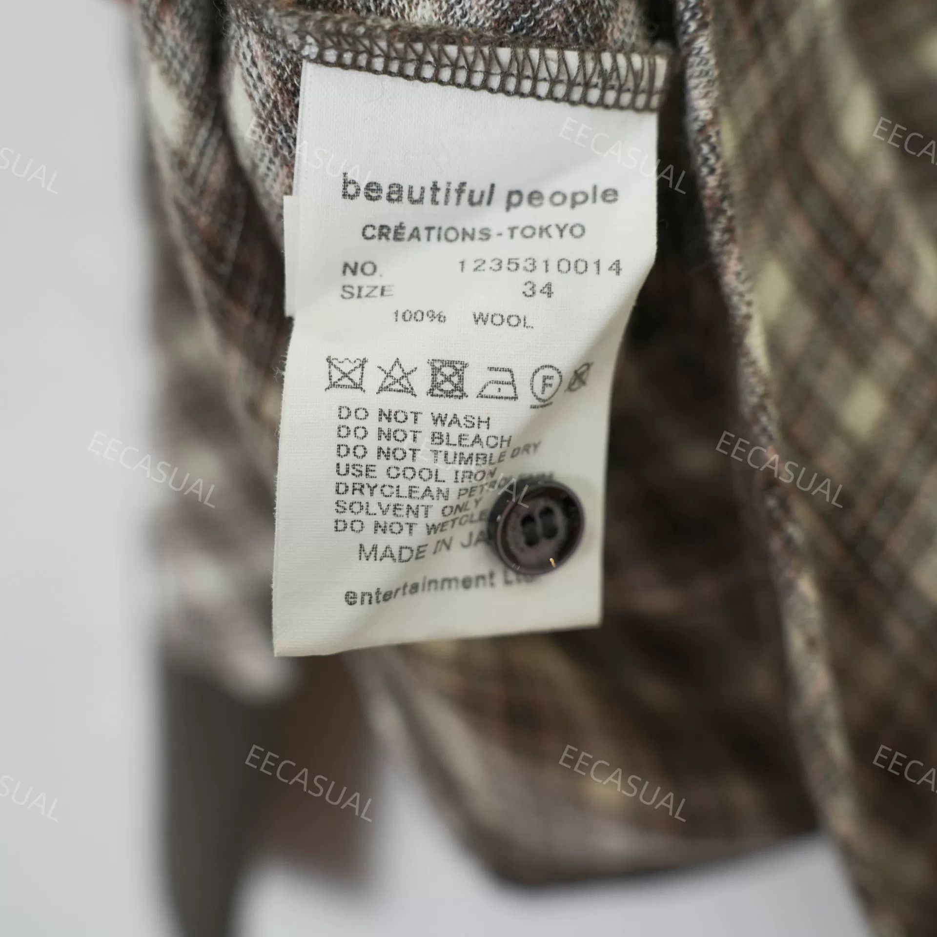 BP. Beautiful People Brown Plaid Wool Sweater Size S / US 4 / IT 40 - 8 Thumbnail