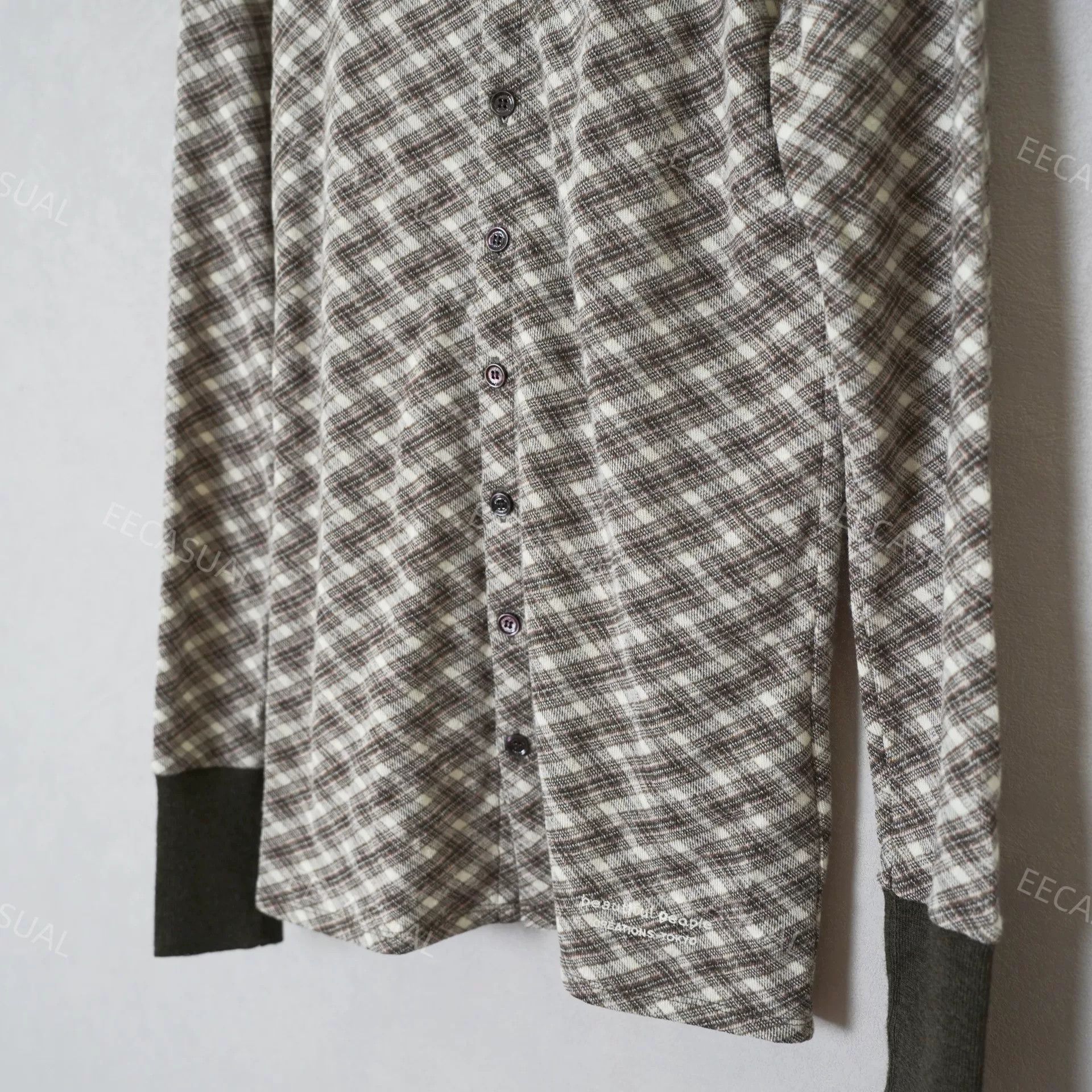 BP. Beautiful People Brown Plaid Wool Sweater Size S / US 4 / IT 40 - 9 Thumbnail