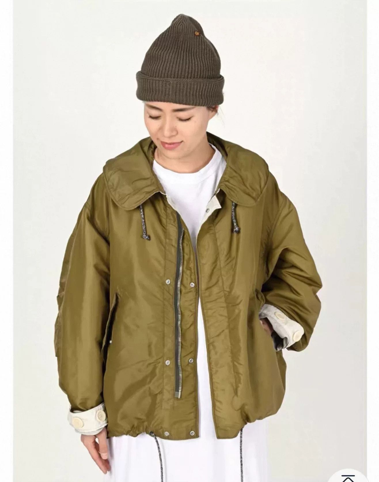 45R Khaki Lamb Fleece Jacket