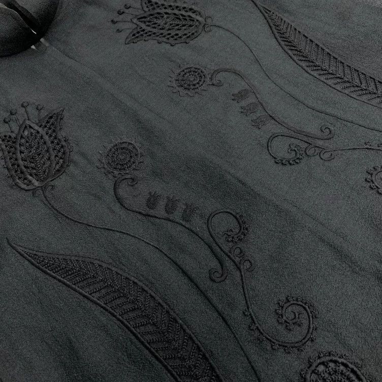 Other Black Embroidered Sheer Vest Top Size M / US 6-8 / IT 42-44 - 8 Thumbnail