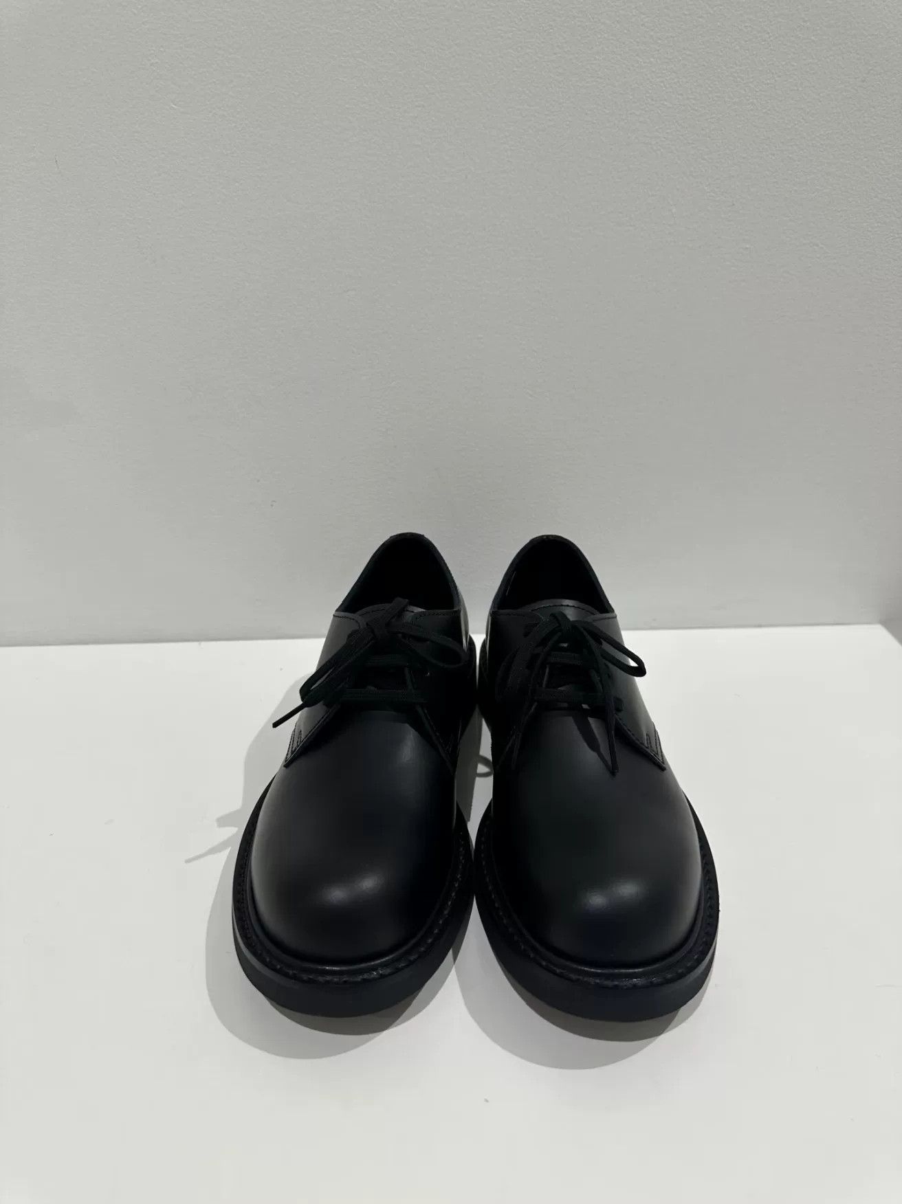 Comme des Garcons CDG Commes des Garçons Black Leather Shoes Size US 6 / EU 39 - 9 Thumbnail