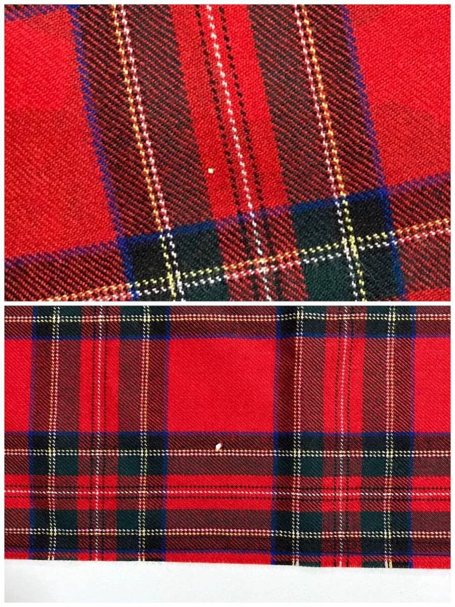 Comme des Garcons Red Plaid Wool Shawl Scarf Size ONE SIZE - 9 Thumbnail