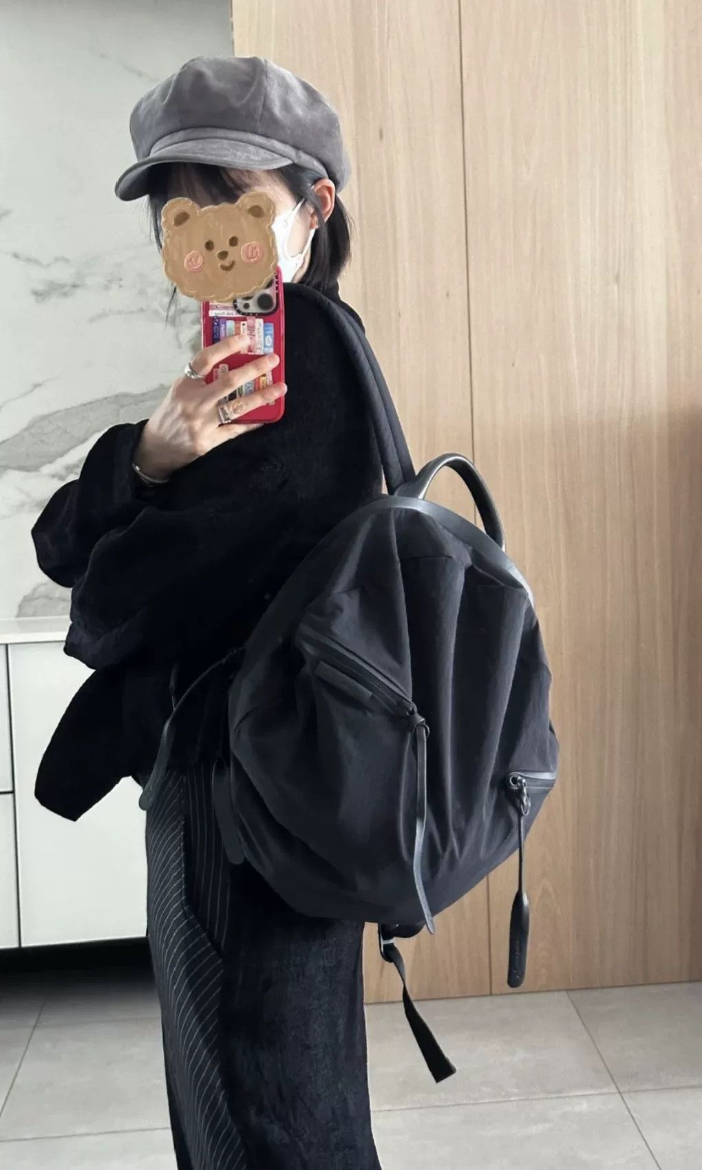 Y's Y's Moselle Echo Black Round Backpack Size ONE SIZE - 6 Thumbnail