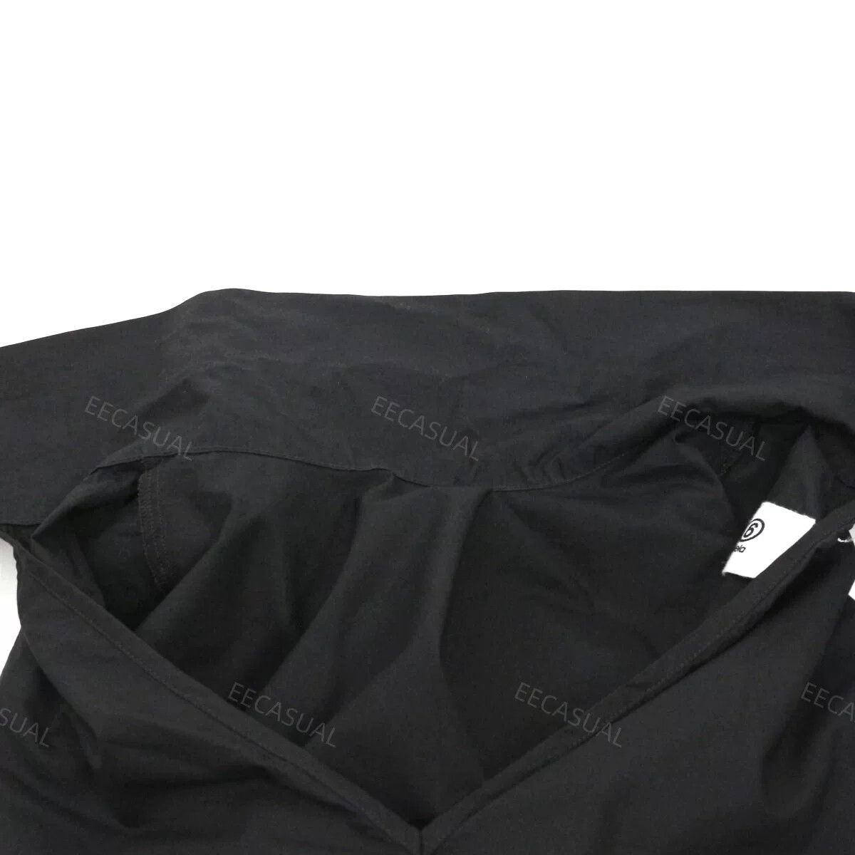 MM6 Black High Neck Shirt with Bow Size XS / US 0-2 / IT 36-38 - 6 Thumbnail