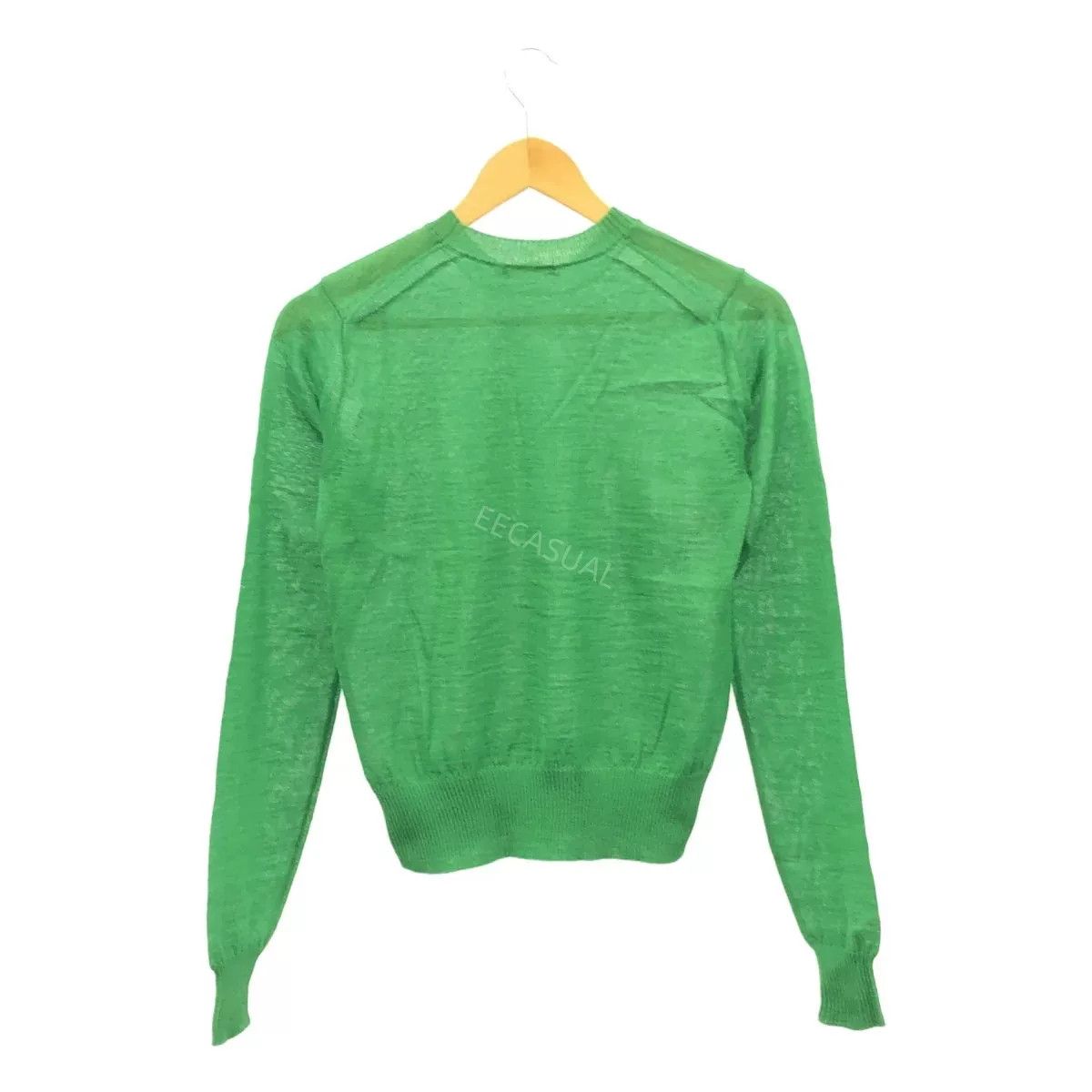 Auralee Green Merino Wool Crew Neck Sweater Size S / US 4 / IT 40 - 2 Thumbnail