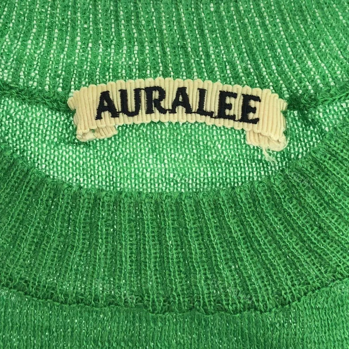 Auralee Green Merino Wool Crew Neck Sweater Size S / US 4 / IT 40 - 5 Thumbnail