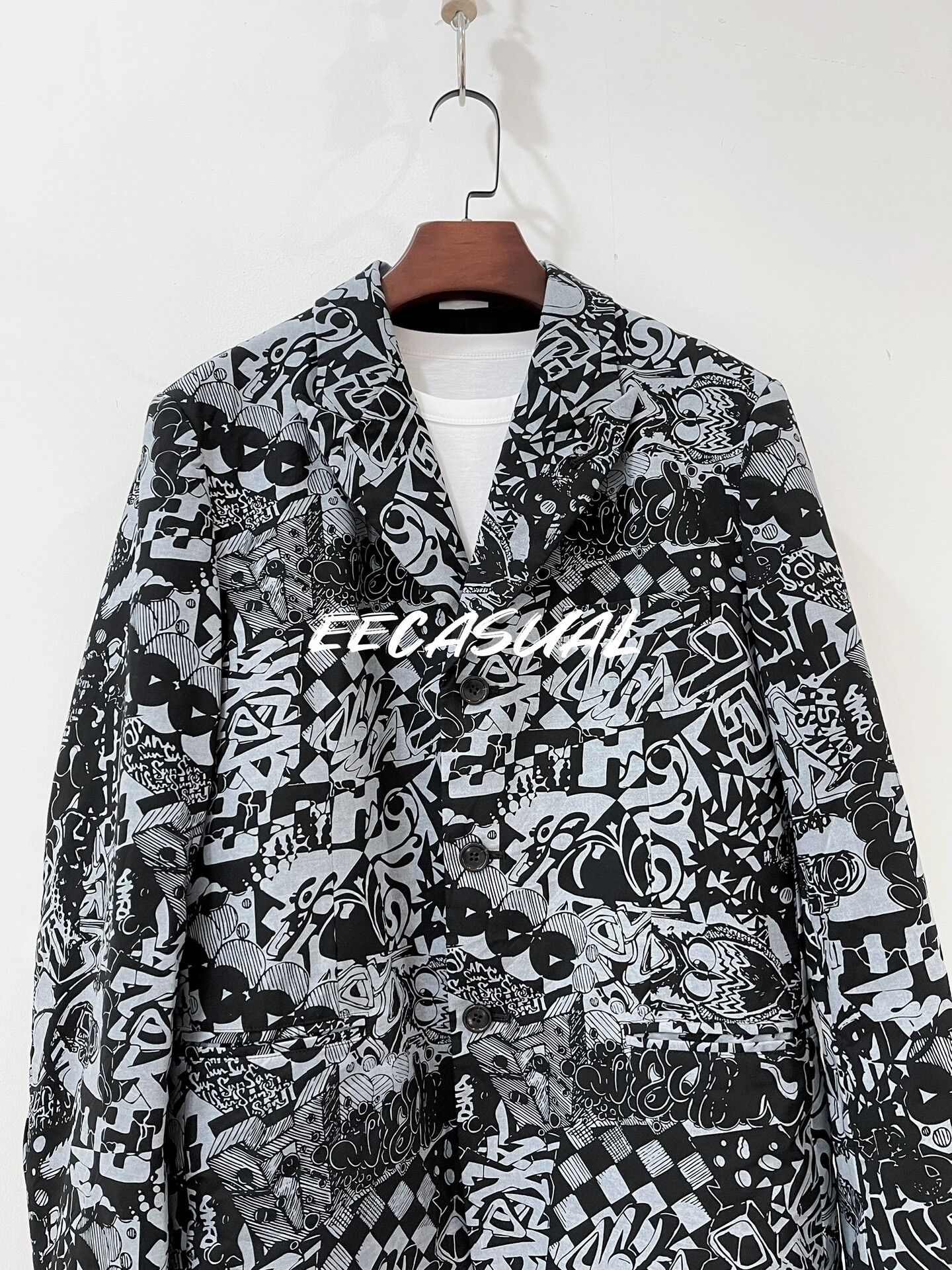 Comme des Garcons CDG Graffiti Wool Suit Jacket Size US L / EU 52-54 / 3 - 5 Thumbnail