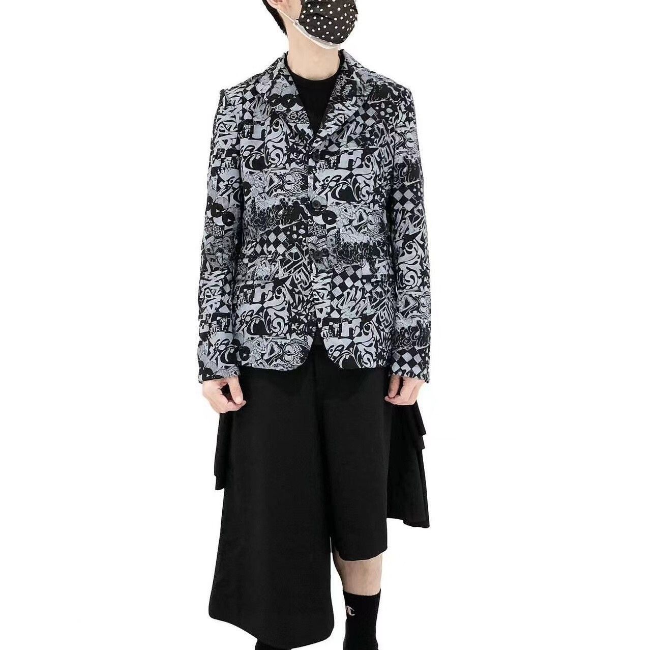 Comme des Garcons CDG Graffiti Wool Suit Jacket Size US L / EU 52-54 / 3 - 2 Thumbnail