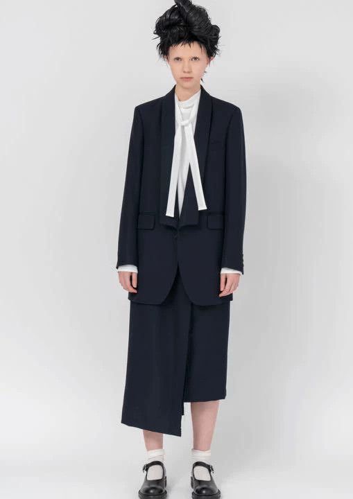 Comme des Garcons Black Long Sleeve Shirtdress with Bow Tie Size S / US 4 / IT 40 - 3 Thumbnail