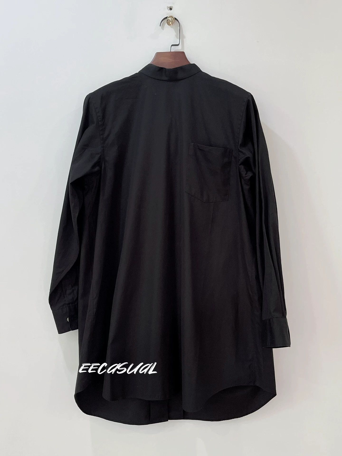 Comme des Garcons Black Long Sleeve Shirtdress with Bow Tie Size S / US 4 / IT 40 - 6 Thumbnail