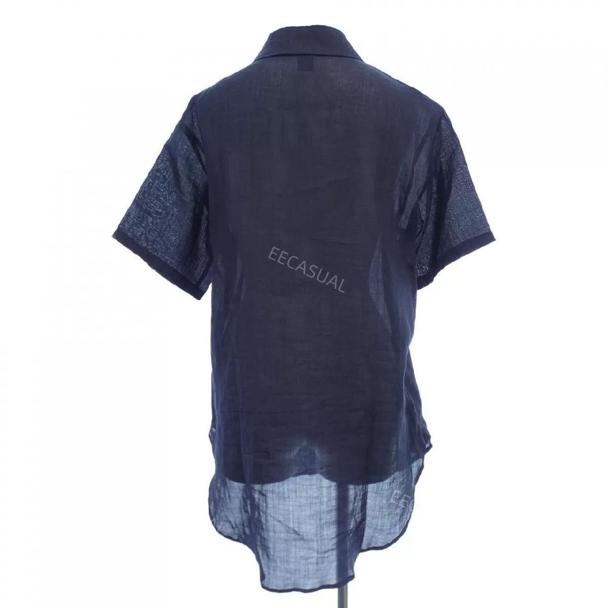 Y's Y's Navy Blue Short Sleeve Shirt Size US M / EU 48-50 / 2 - 2 Thumbnail