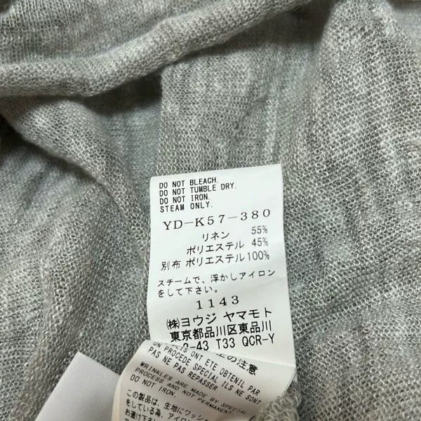 Y's Y's Gray and White Women's Knit T-shirt Size M / US 6-8 / IT 42-44 - 6 Thumbnail