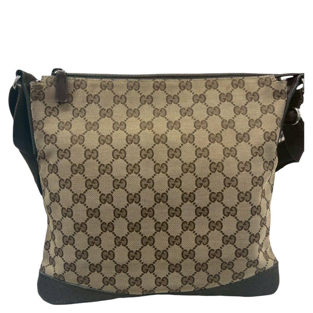 Gucci Gucci Gucci GG Canvas Leather Shoulder Bag Textile Shoulder Bag 145857 DUTY FREE for USA Size ONE SIZE - 2 Thumbnail