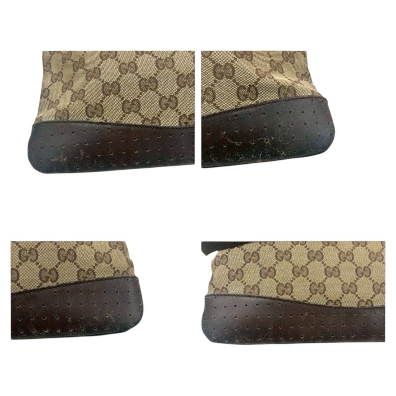 Gucci Gucci Gucci GG Canvas Leather Shoulder Bag Textile Shoulder Bag 145857 DUTY FREE for USA Size ONE SIZE - 3 Thumbnail