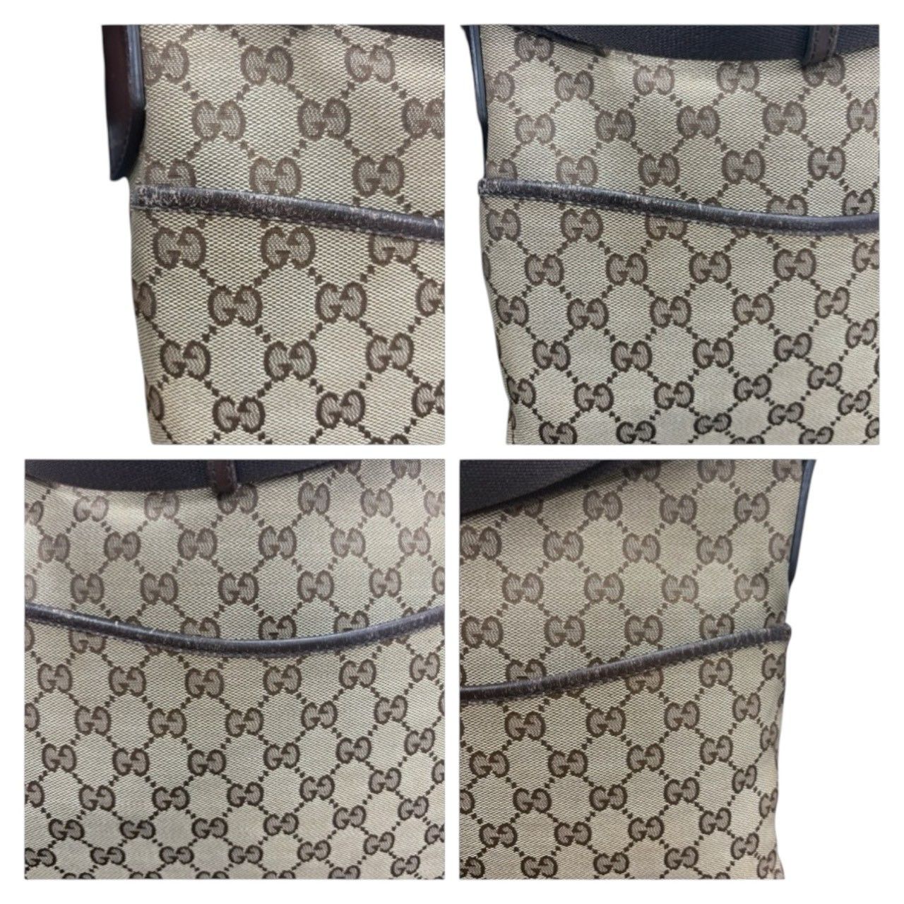 Gucci Gucci Gucci GG Canvas Leather Shoulder Bag Textile Shoulder Bag 145857 DUTY FREE for USA Size ONE SIZE - 5 Thumbnail