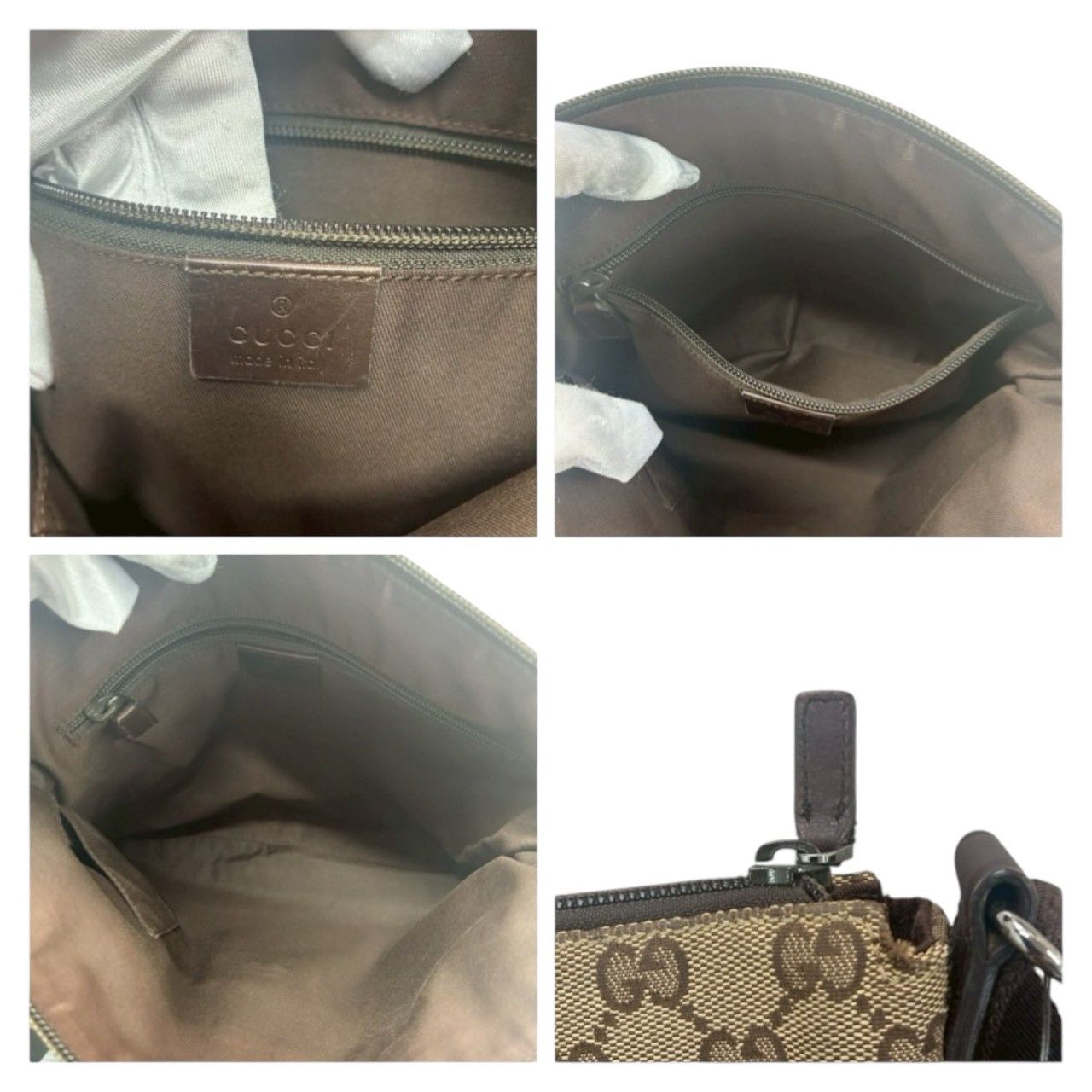 Gucci Gucci Gucci GG Canvas Leather Shoulder Bag Textile Shoulder Bag 145857 DUTY FREE for USA Size ONE SIZE - 7 Thumbnail