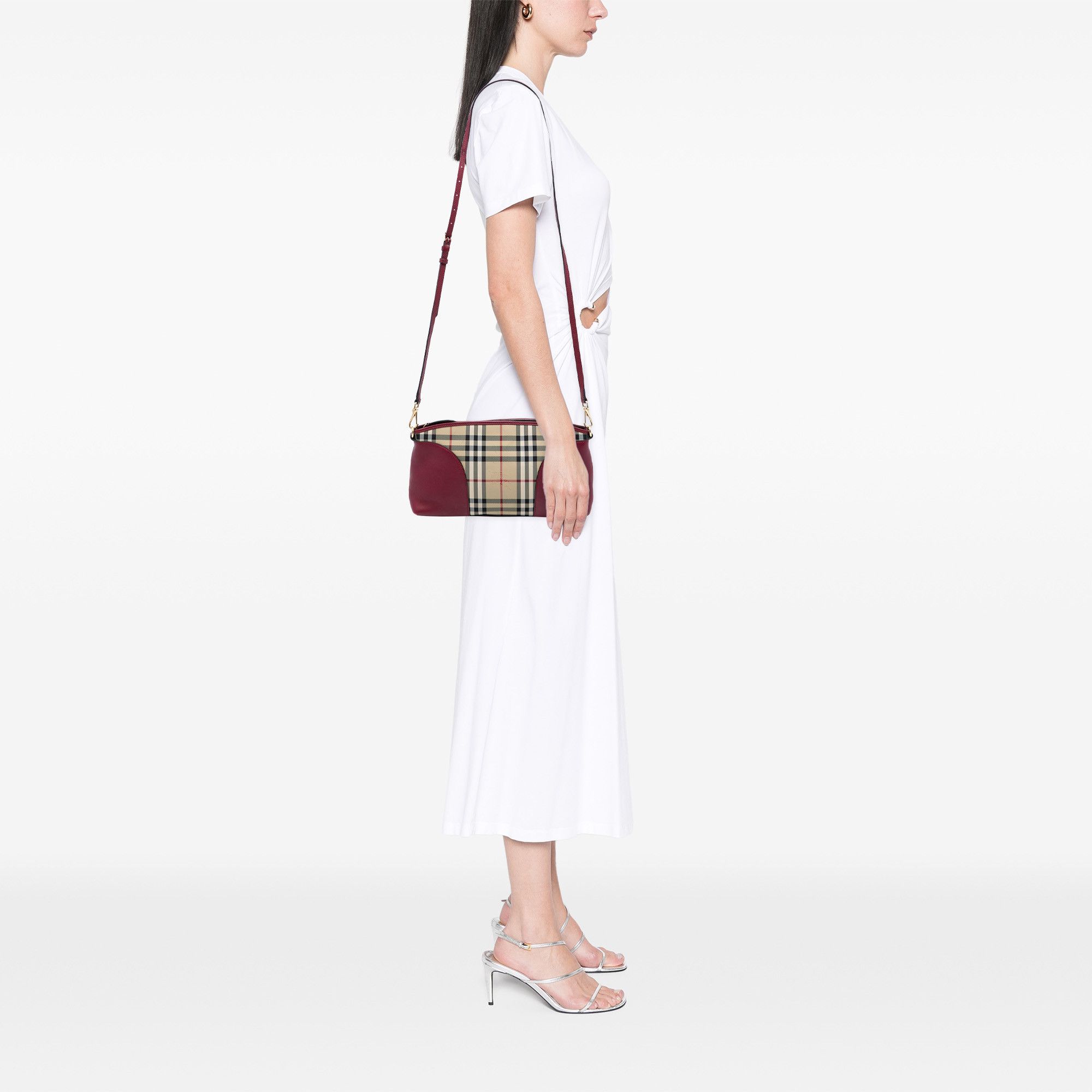 Burberry Burberry Haymarket Check Coated Canvas Chichester Crossbody Size ONE SIZE - 6 Thumbnail