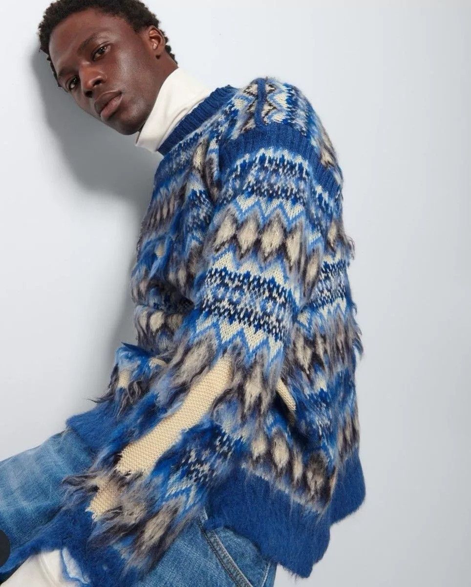 Maison Margiela Maison Margiela Colorblock Intarsia Sweater Size M / US 6-8 / IT 42-44 - 7 Thumbnail