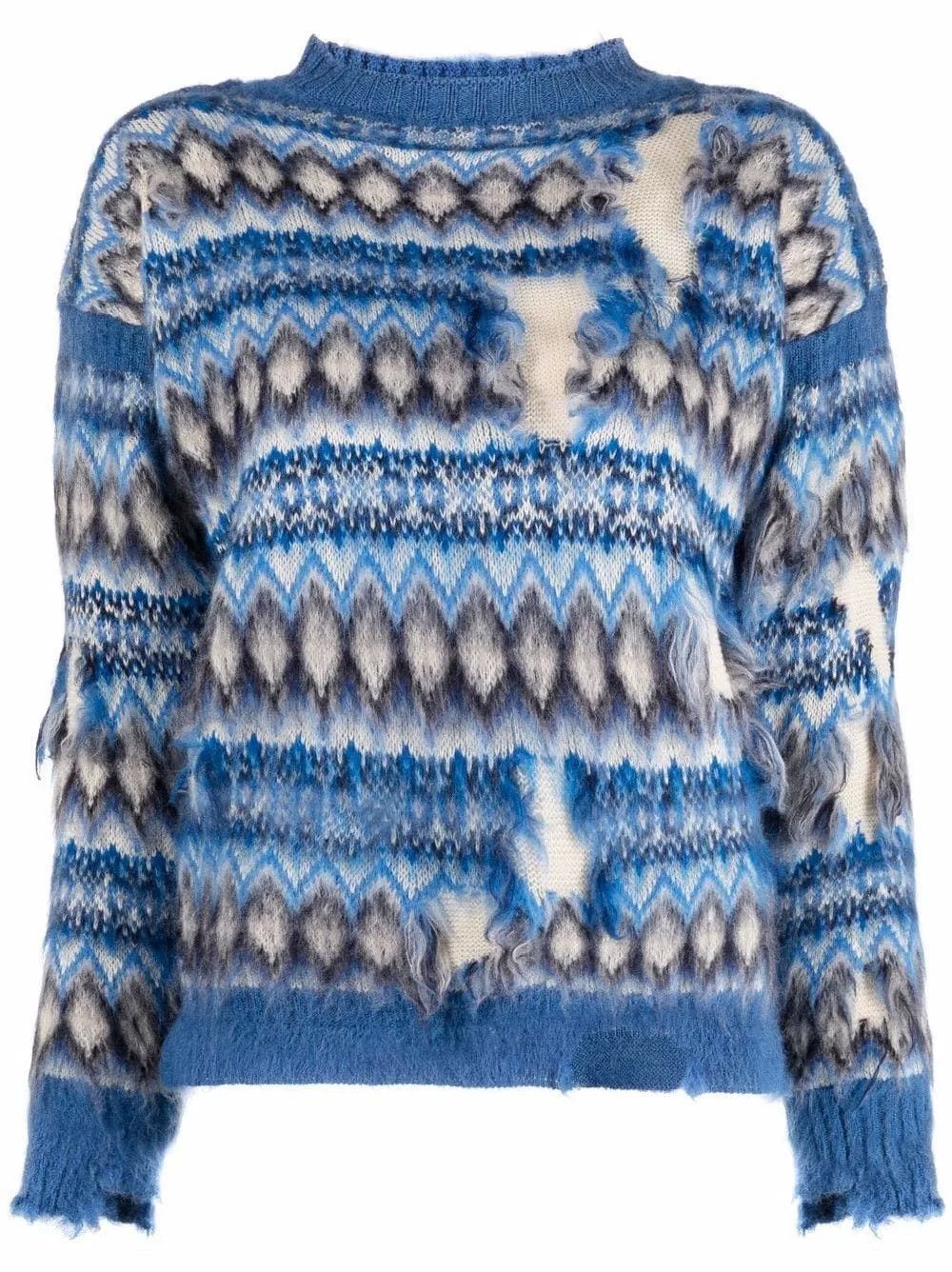 Maison Margiela Maison Margiela Colorblock Intarsia Sweater Size M / US 6-8 / IT 42-44 - 2 Thumbnail