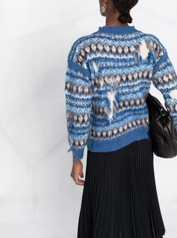 Maison Margiela Maison Margiela Colorblock Intarsia Sweater Size M / US 6-8 / IT 42-44 - 8 Thumbnail