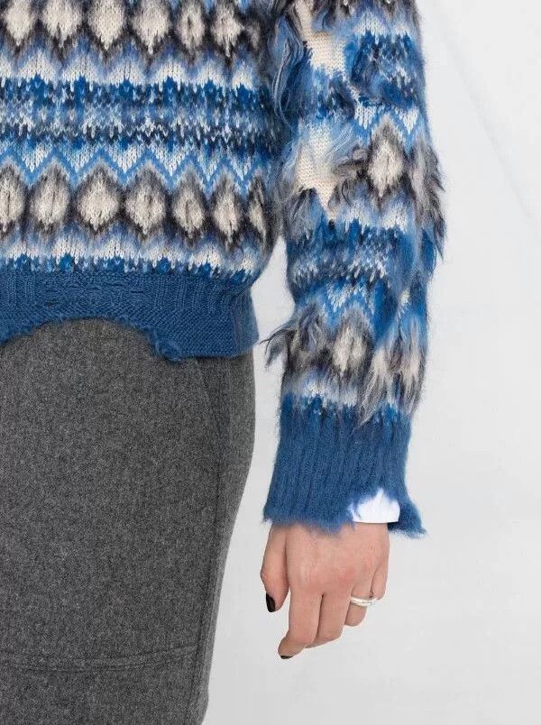 Maison Margiela Maison Margiela Colorblock Intarsia Sweater Size M / US 6-8 / IT 42-44 - 9 Thumbnail
