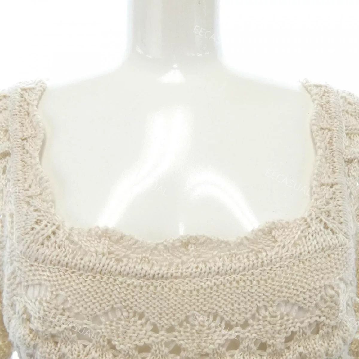 Other Beige Mame Kurogouchi Knit Top Size S / US 4 / IT 40 - 3 Thumbnail