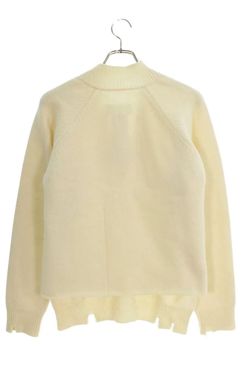 Maison Margiela Maison Margiela White Knit Sweater Size S / US 4 / IT 40 - 2 Thumbnail