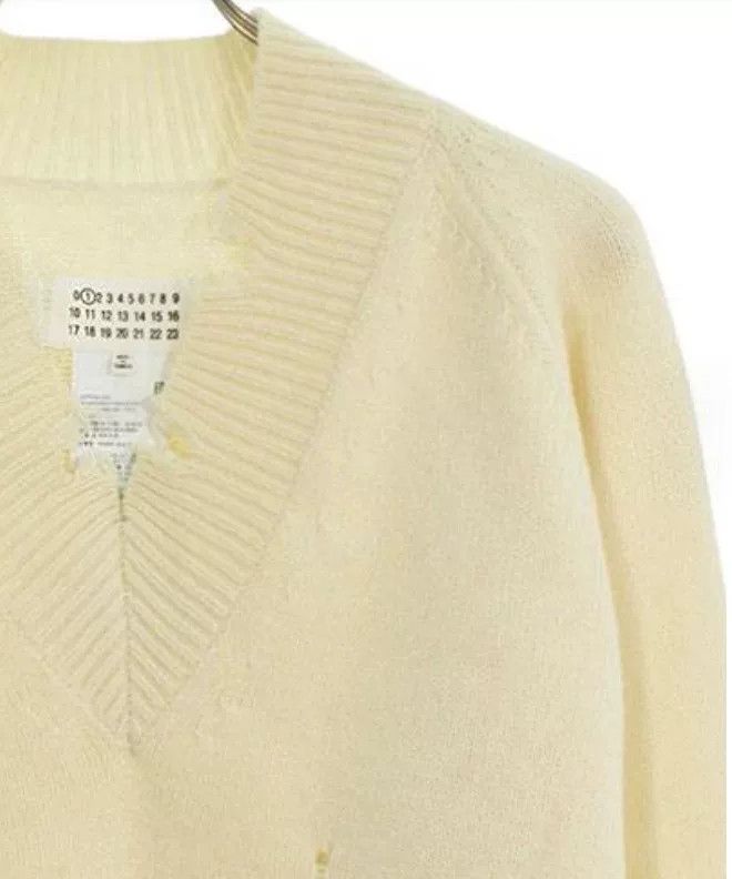 Maison Margiela Maison Margiela White Knit Sweater Size S / US 4 / IT 40 - 4 Thumbnail