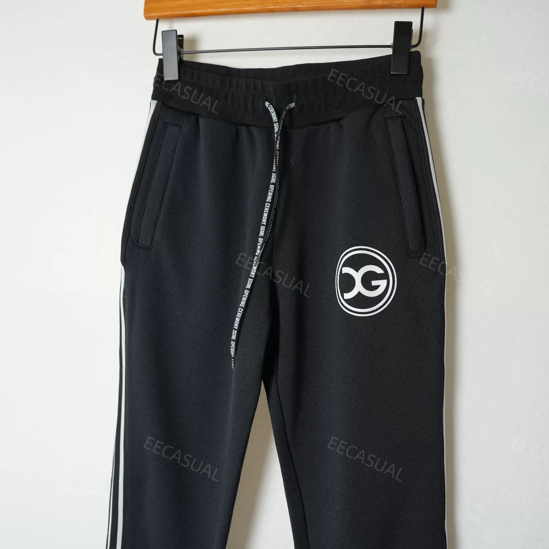 X-Girl Black Logo Jogger Pants with Zippers Size 25" / US 0 / IT 36 - 3 Thumbnail