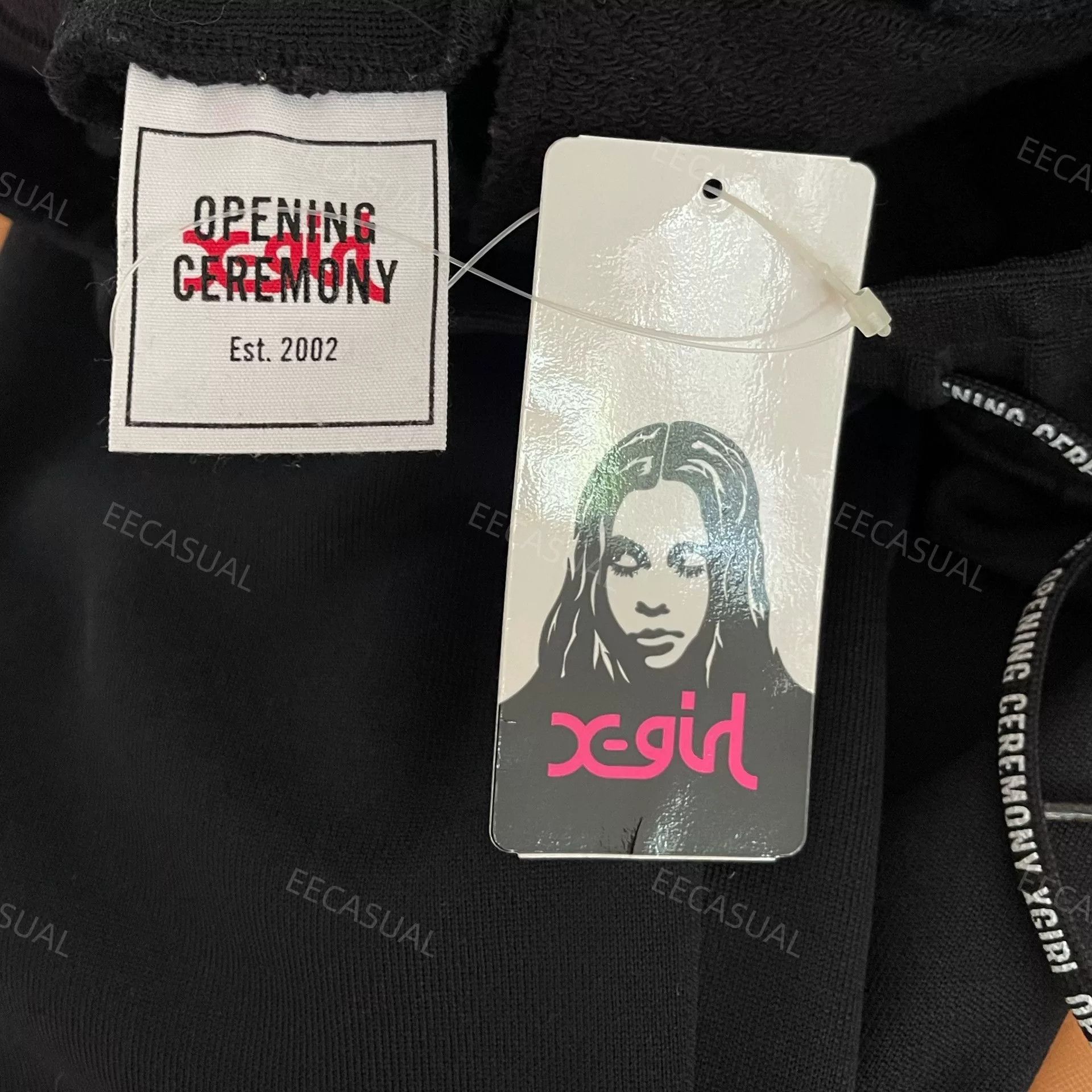 X-Girl Black Logo Jogger Pants with Zippers Size 25" / US 0 / IT 36 - 9 Thumbnail