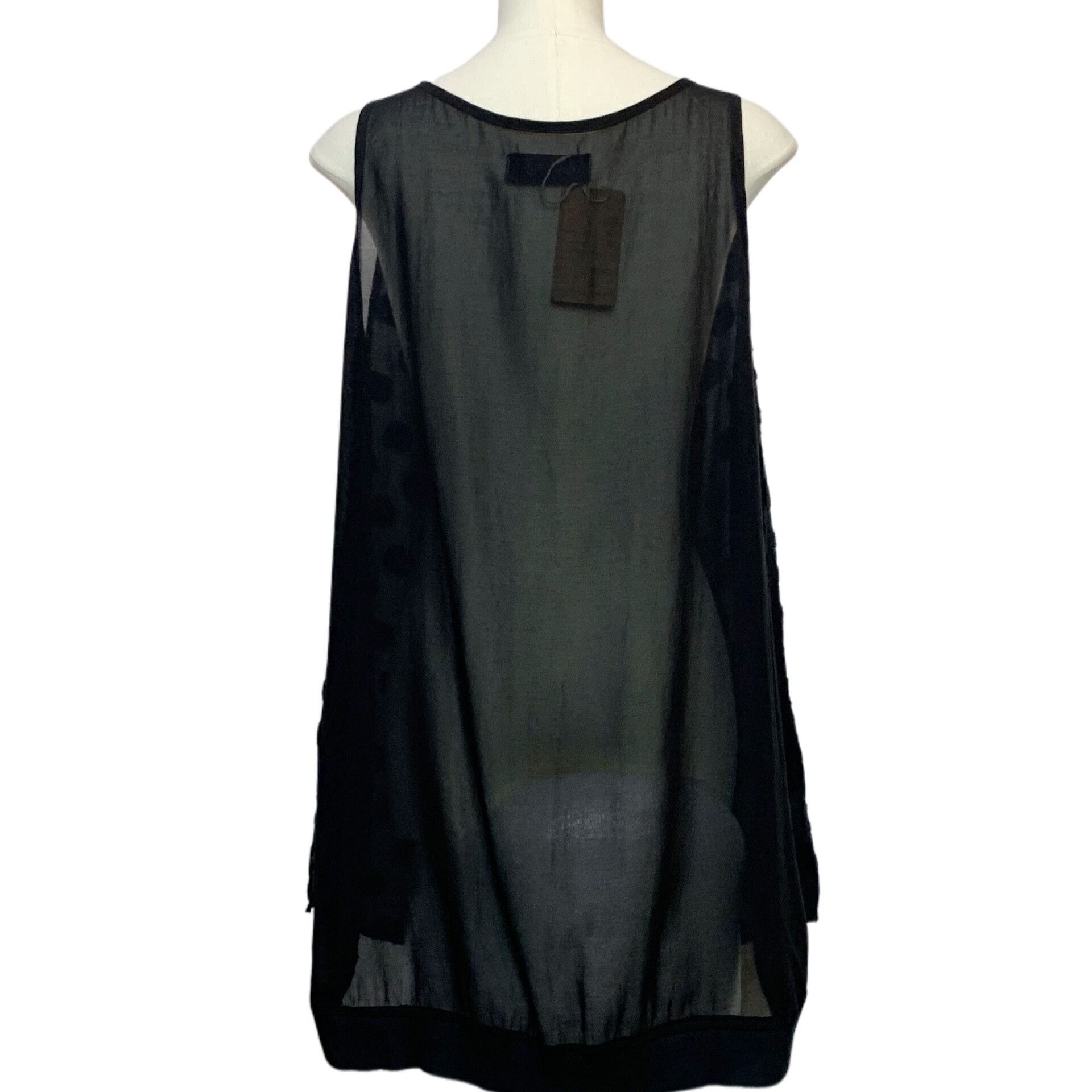 gomme Black Drape Neck Polka Dot Dress Size M / US 6-8 / IT 42-44 - 2 Thumbnail