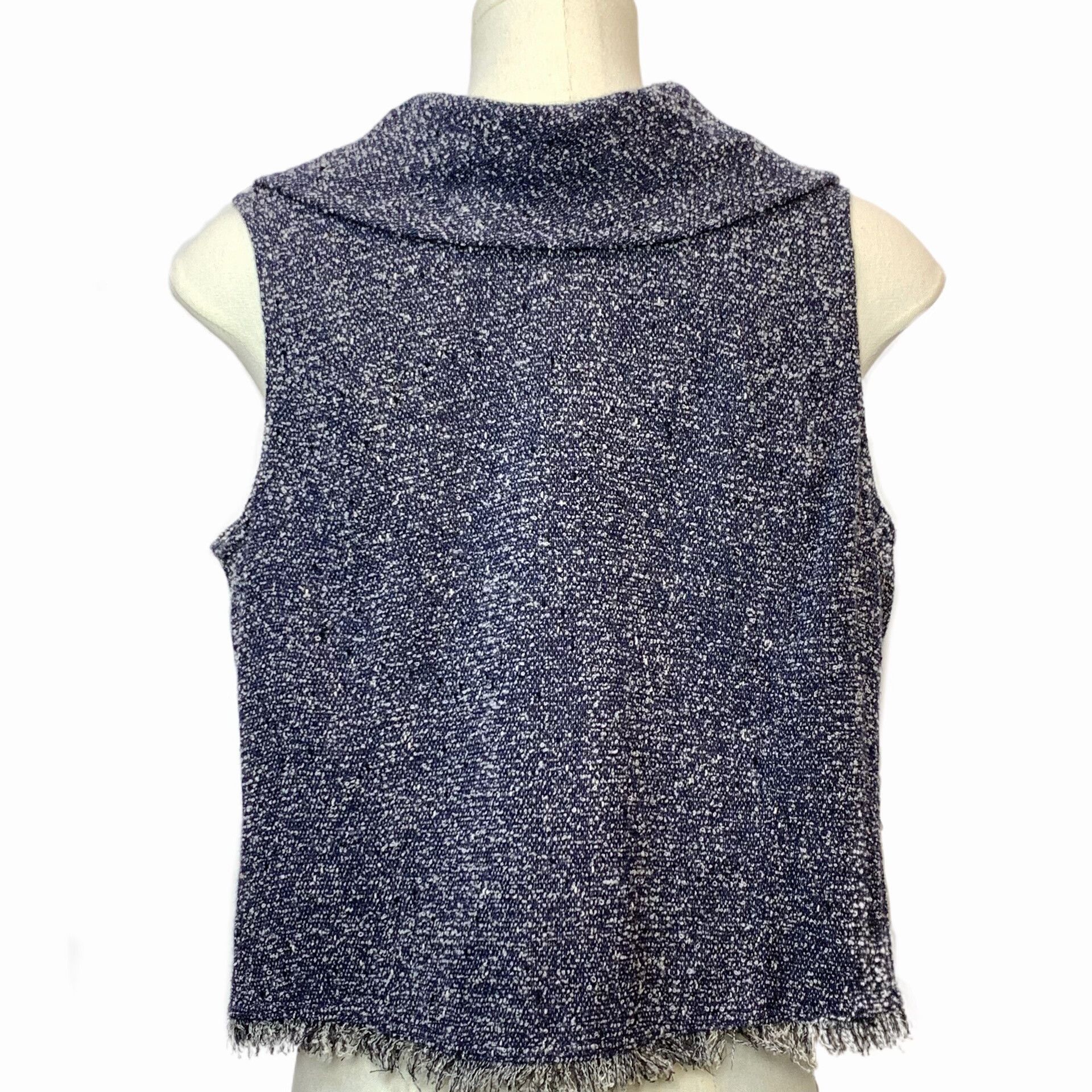 Other Senso Unico Fringe Vest in Navy Size S / US 4 / IT 40 - 2 Thumbnail