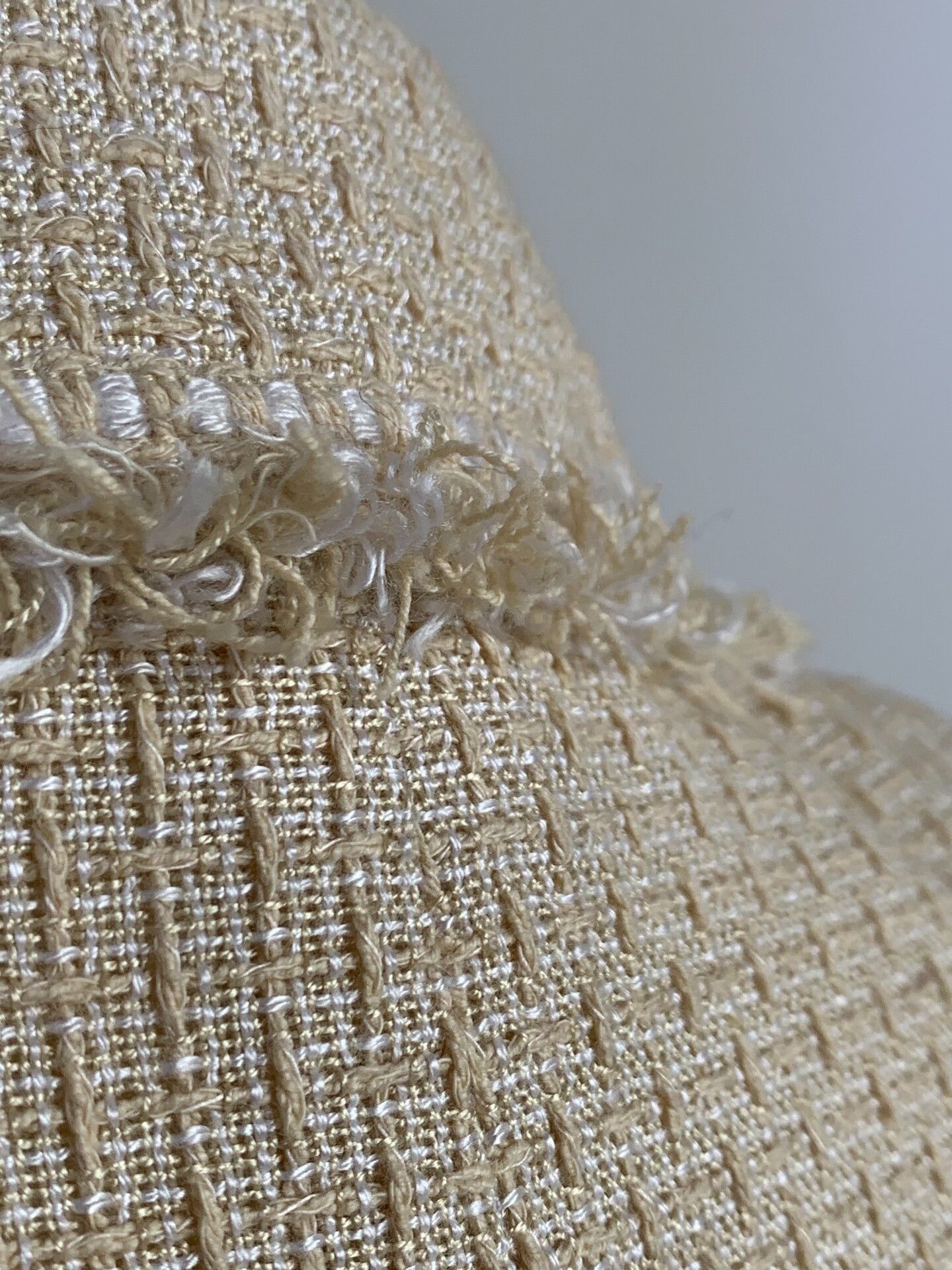 Other Beige Fringed Tweed Two-Piece Set Size 24" / US 00 / IT 34 - 7 Thumbnail