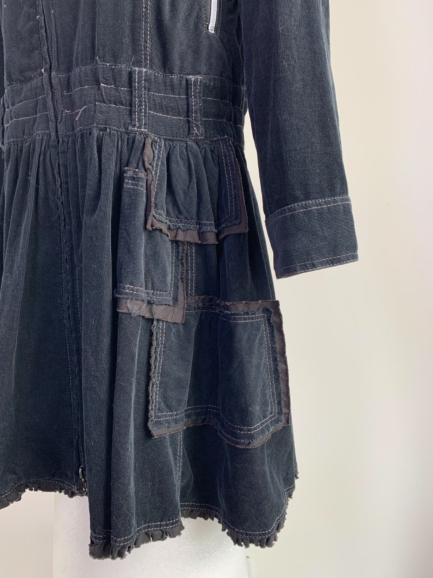 Other Asymmetrical Corduroy Windbreaker Coat Size M / US 6-8 / IT 42-44 - 5 Thumbnail