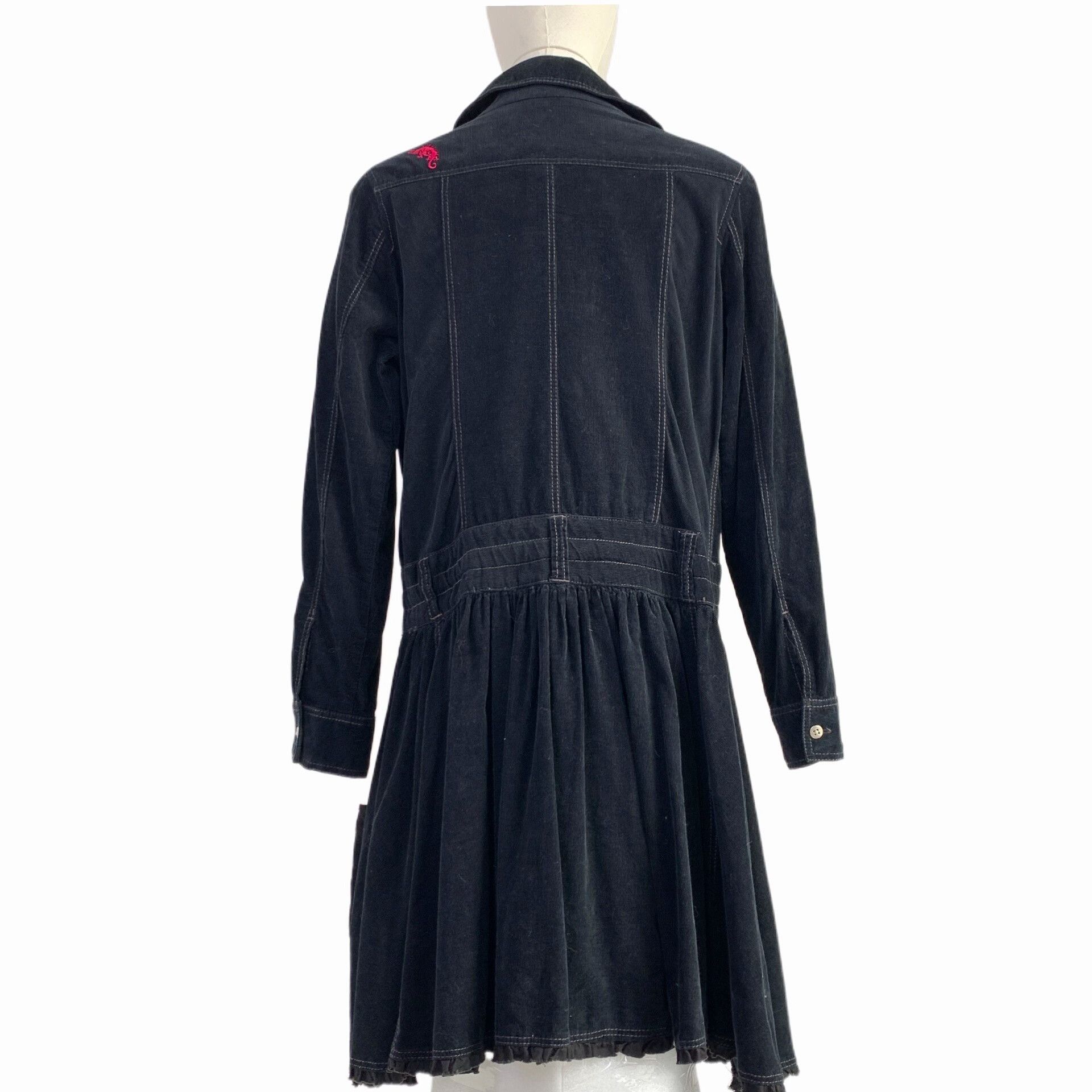 Other Asymmetrical Corduroy Windbreaker Coat Size M / US 6-8 / IT 42-44 - 2 Thumbnail