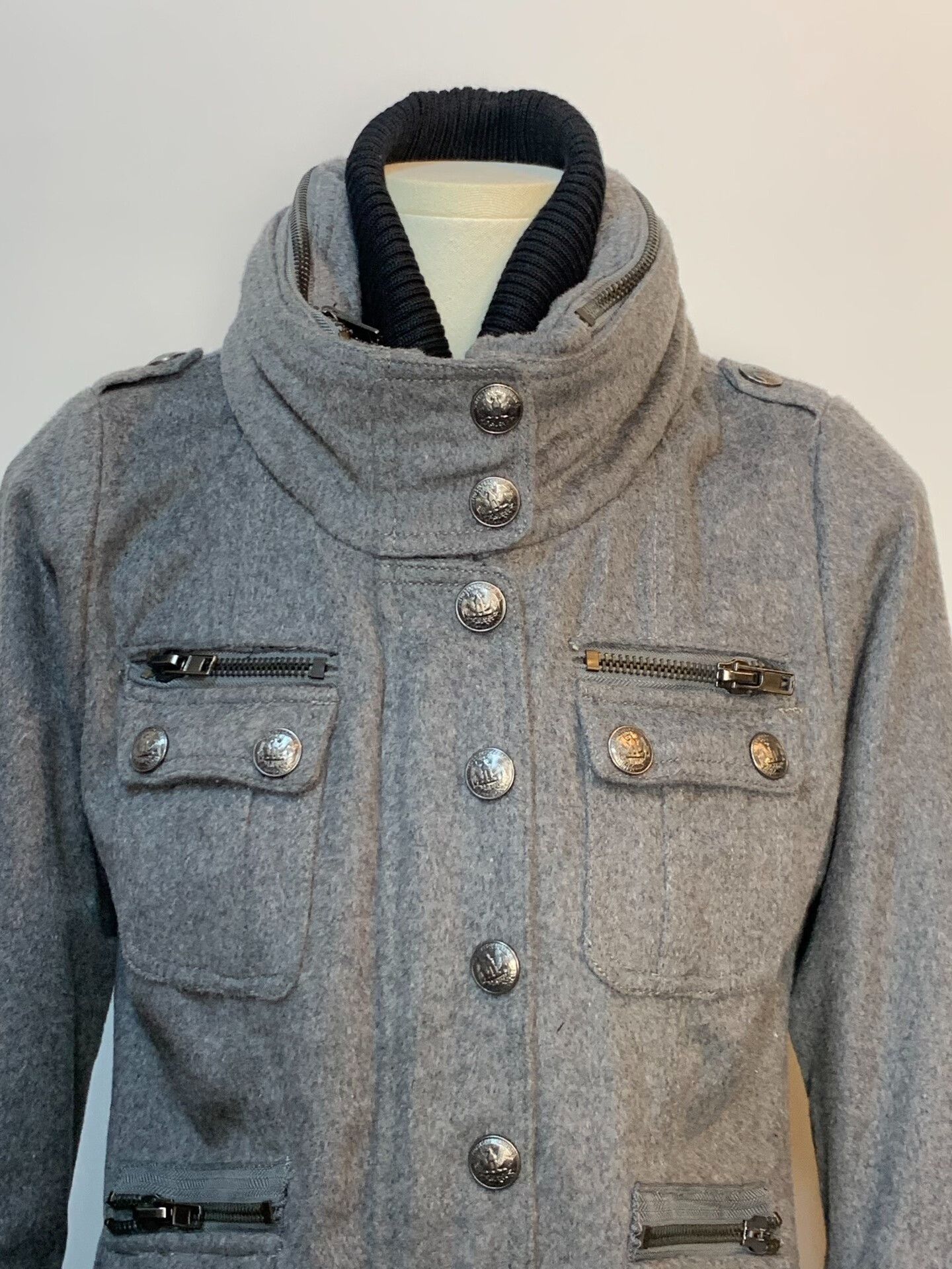 I.AM.GIA D.I.A Removable Collar Black Jacket Size US M / EU 48-50 / 2 - 3 Thumbnail