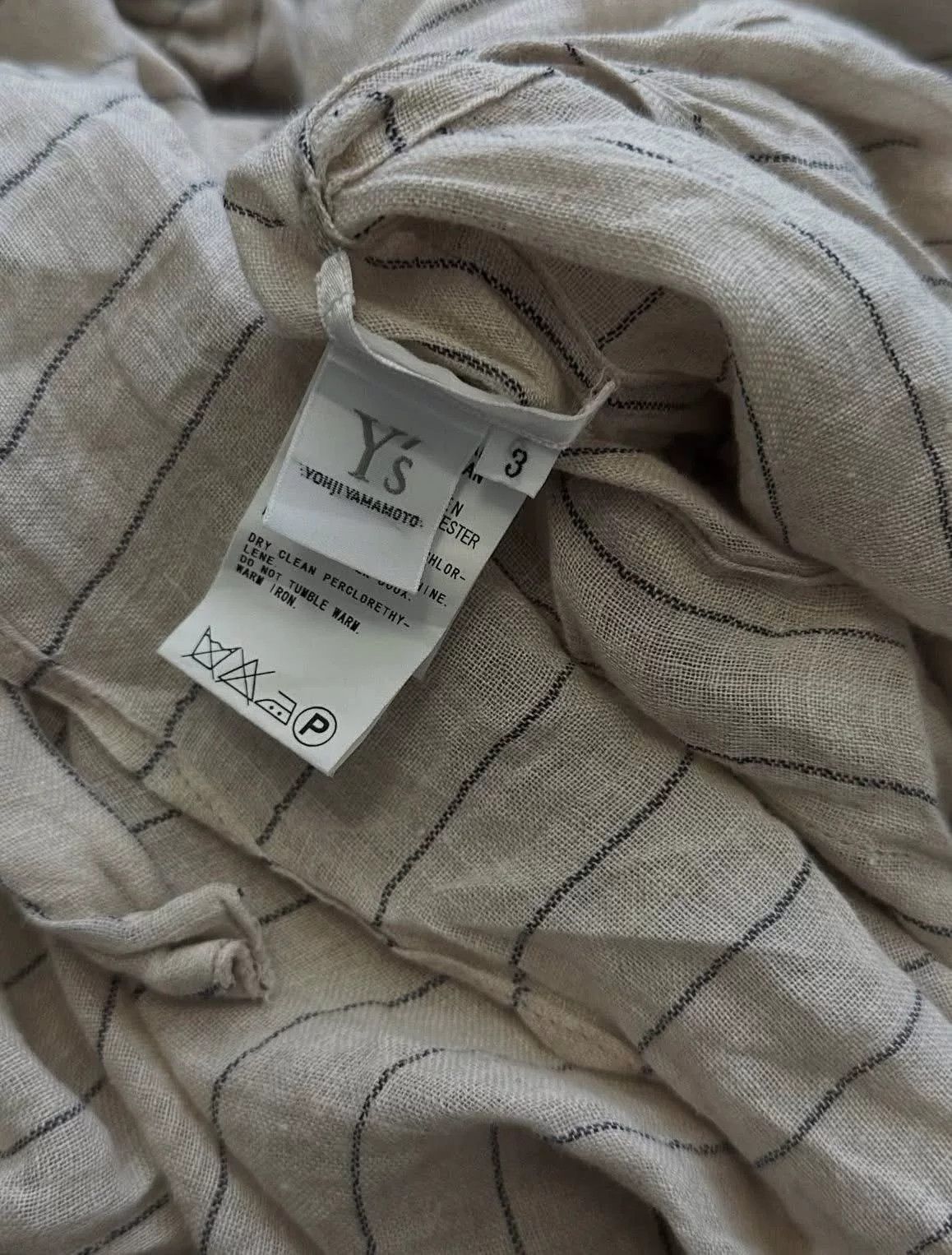 Y's Y's Yohji Yamamoto Striped Long Shirt Jacket Size L / US 10 / IT 46 - 8 Thumbnail