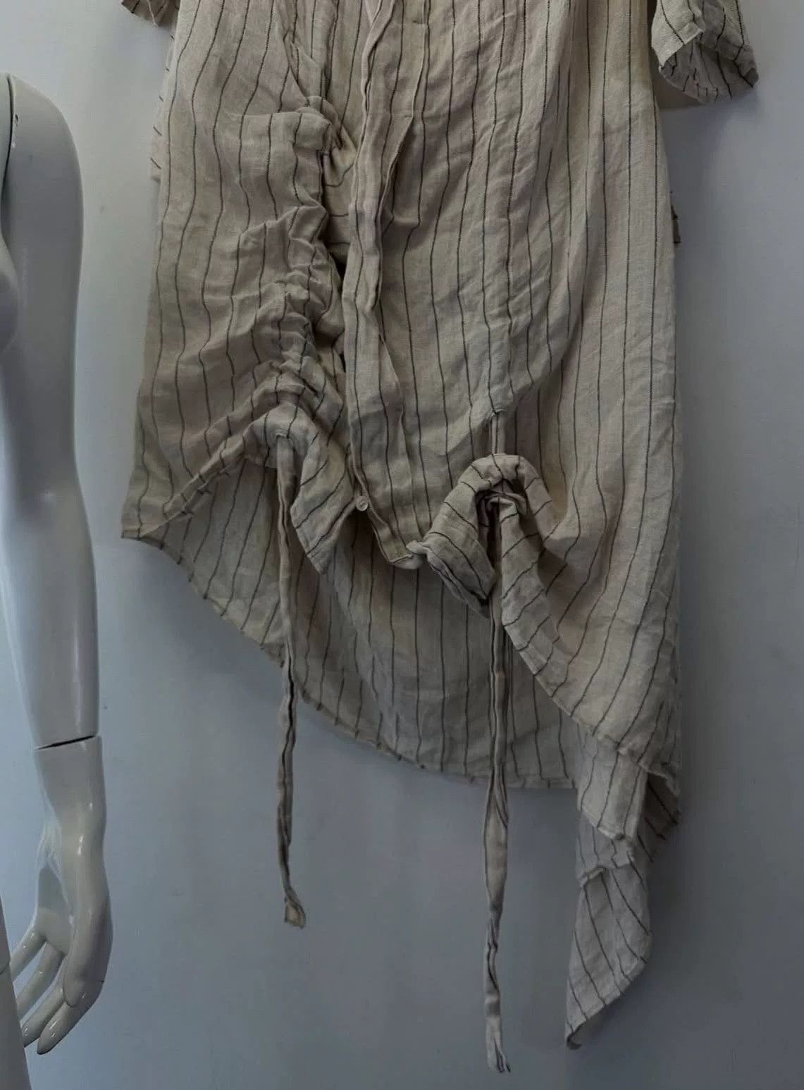 Y's Y's Yohji Yamamoto Striped Long Shirt Jacket Size L / US 10 / IT 46 - 6 Thumbnail