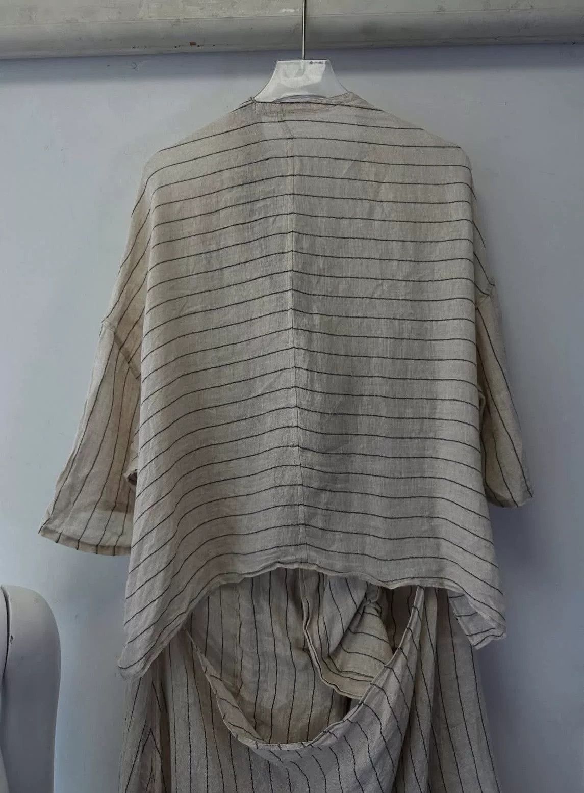 Y's Y's Yohji Yamamoto Striped Long Shirt Jacket Size L / US 10 / IT 46 - 4 Thumbnail