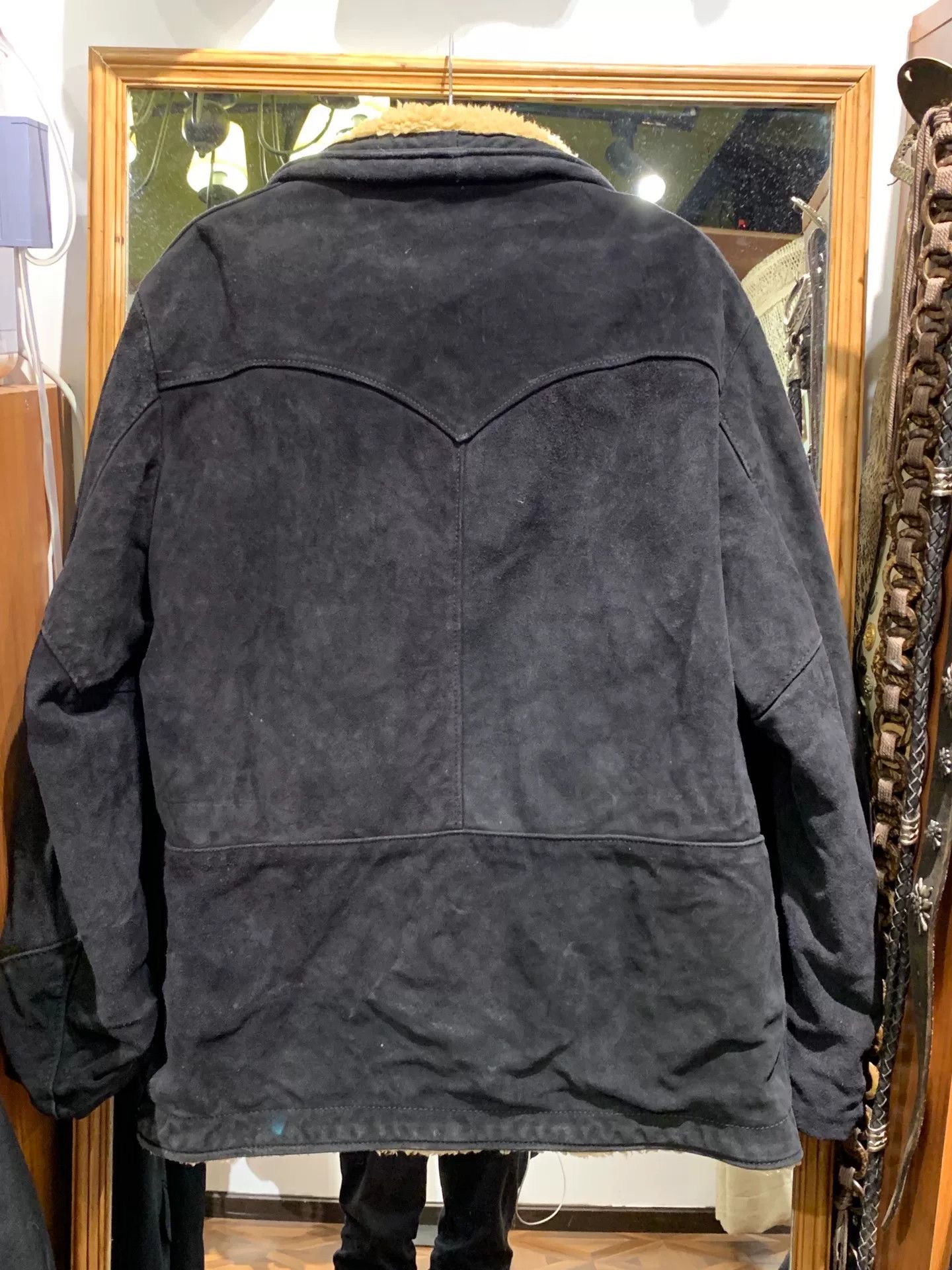 Schott Schott Farm Owner Leather Shearling Jacket Size US XS / EU 42 / 0 - 3 Thumbnail