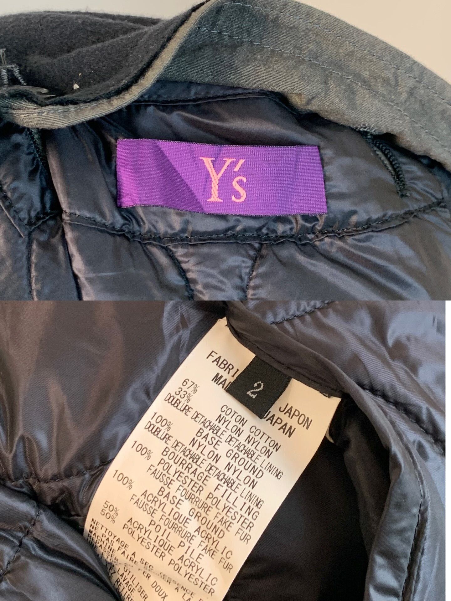 Y's Y's by Yohji Yamamoto M51 Parka Jacket Size US M / EU 48-50 / 2 - 8 Thumbnail