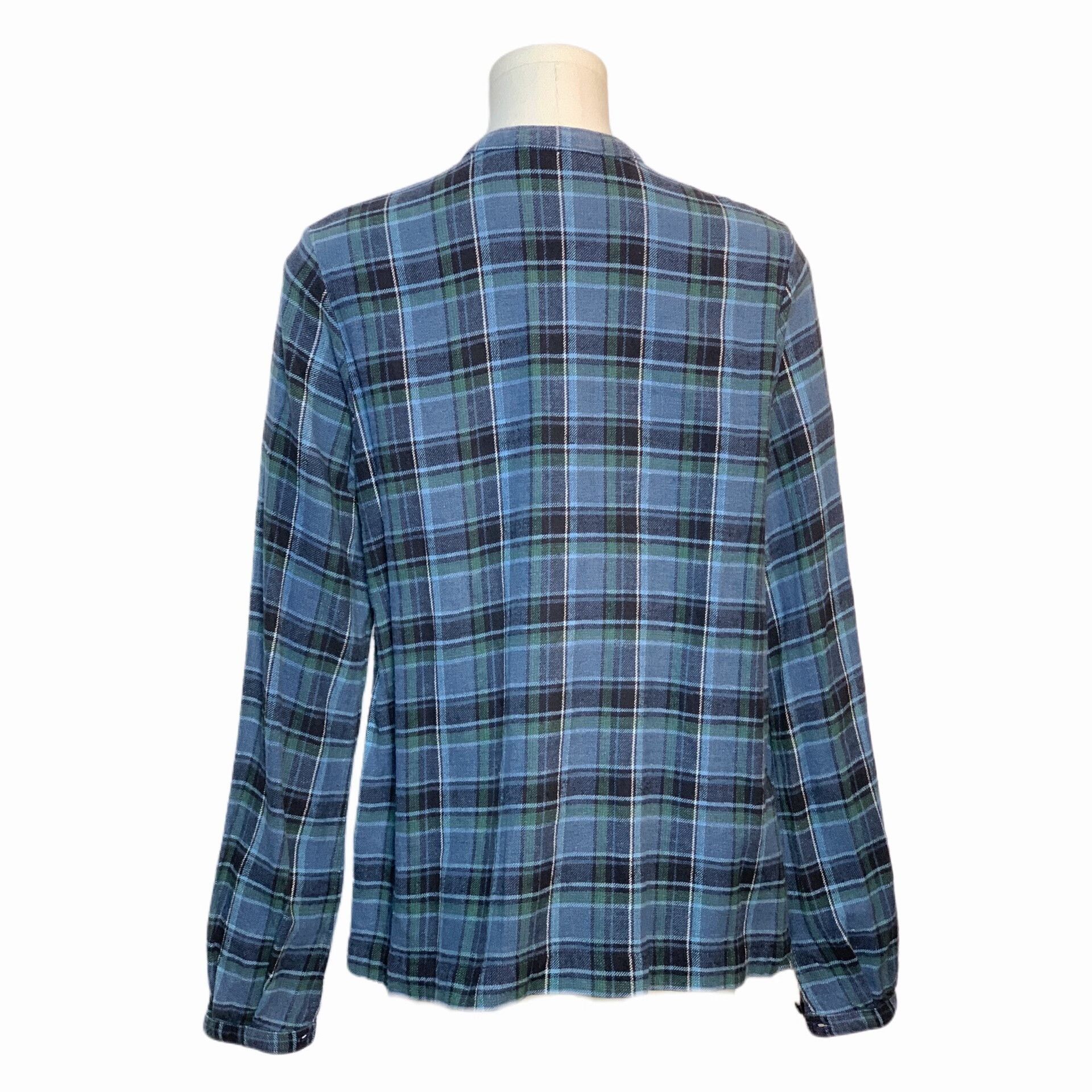 45rpm 45RPM Plaid Ruffle Sleeve Shirt Size M / US 6-8 / IT 42-44 - 2 Thumbnail
