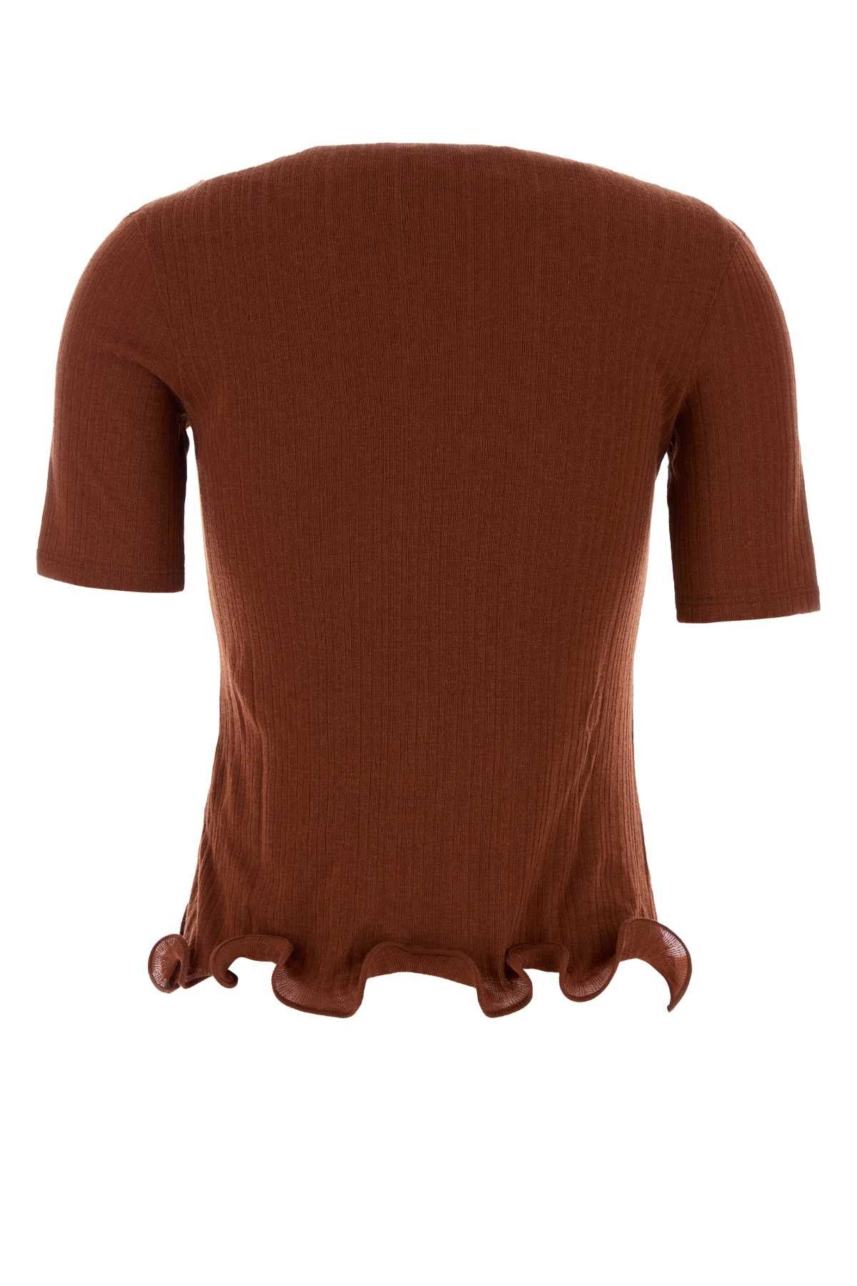 Fendi Brick Wool Top Size XS / US 0-2 / IT 36-38 - 2 Thumbnail
