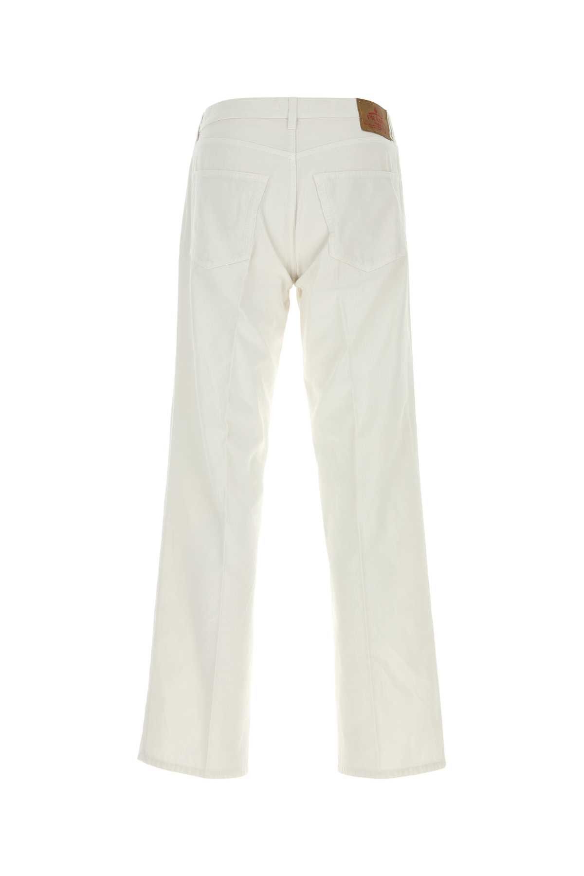 Prada Chalk Cotton Pant Size US 30 / EU 46 - 2 Thumbnail