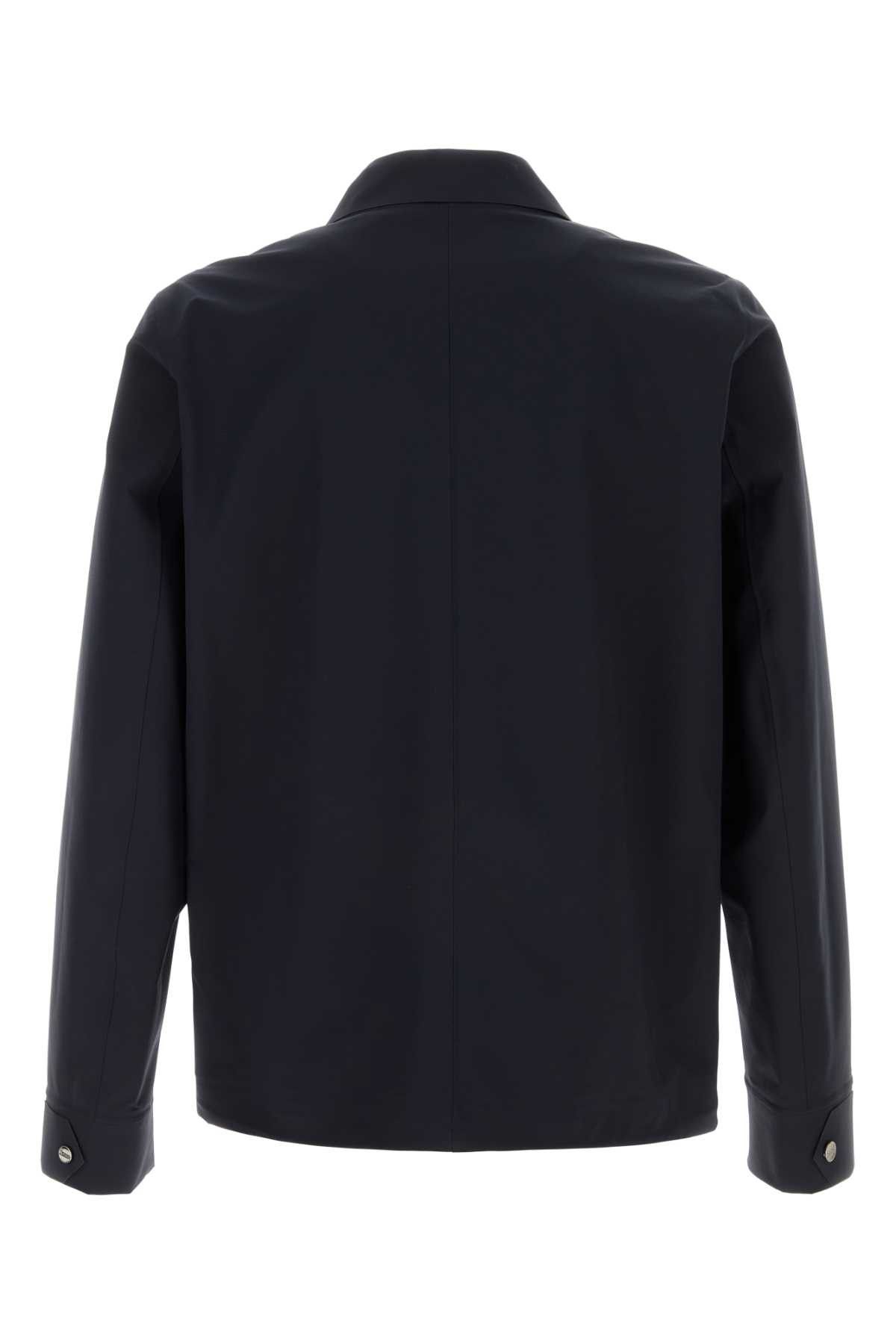 Herno Navy Blue Stretch Nylon Windbreaker Size US XL / EU 56 / 4 - 2 Thumbnail