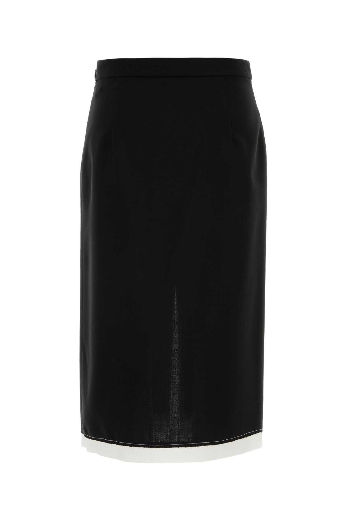 Marni Black Wool Skirt Size 28" / US 6 / IT 42 - 2 Thumbnail