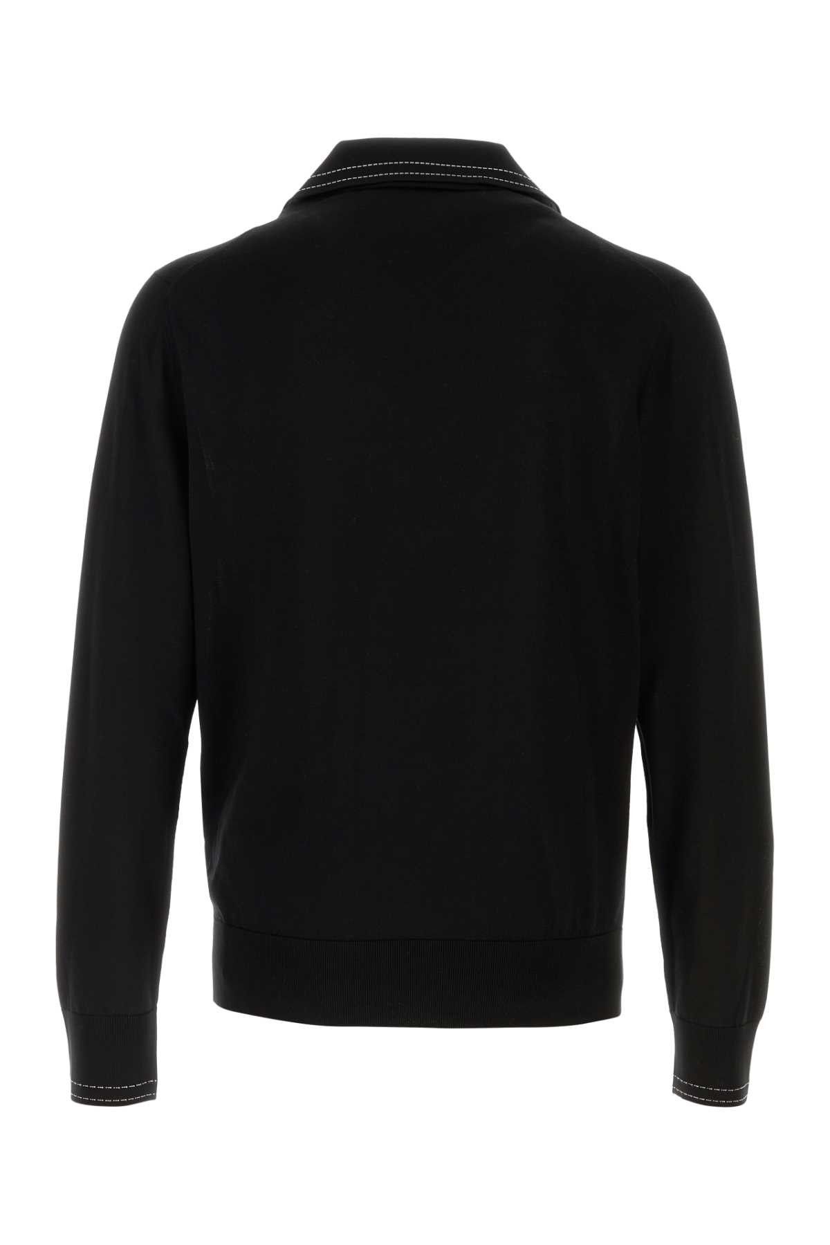 Dolce & Gabbana Black Silk Polo Shirt Size US M / EU 48-50 / 2 - 2 Thumbnail